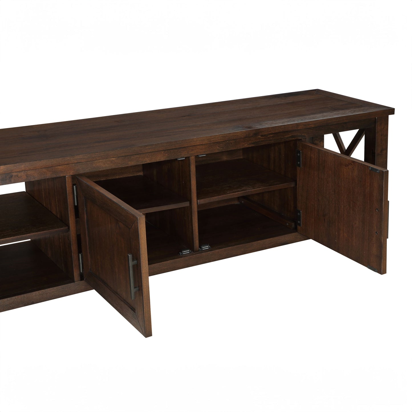 Lenka - Entertainment Stand, TV Stand - Brown - Hornell Furniture Outlet