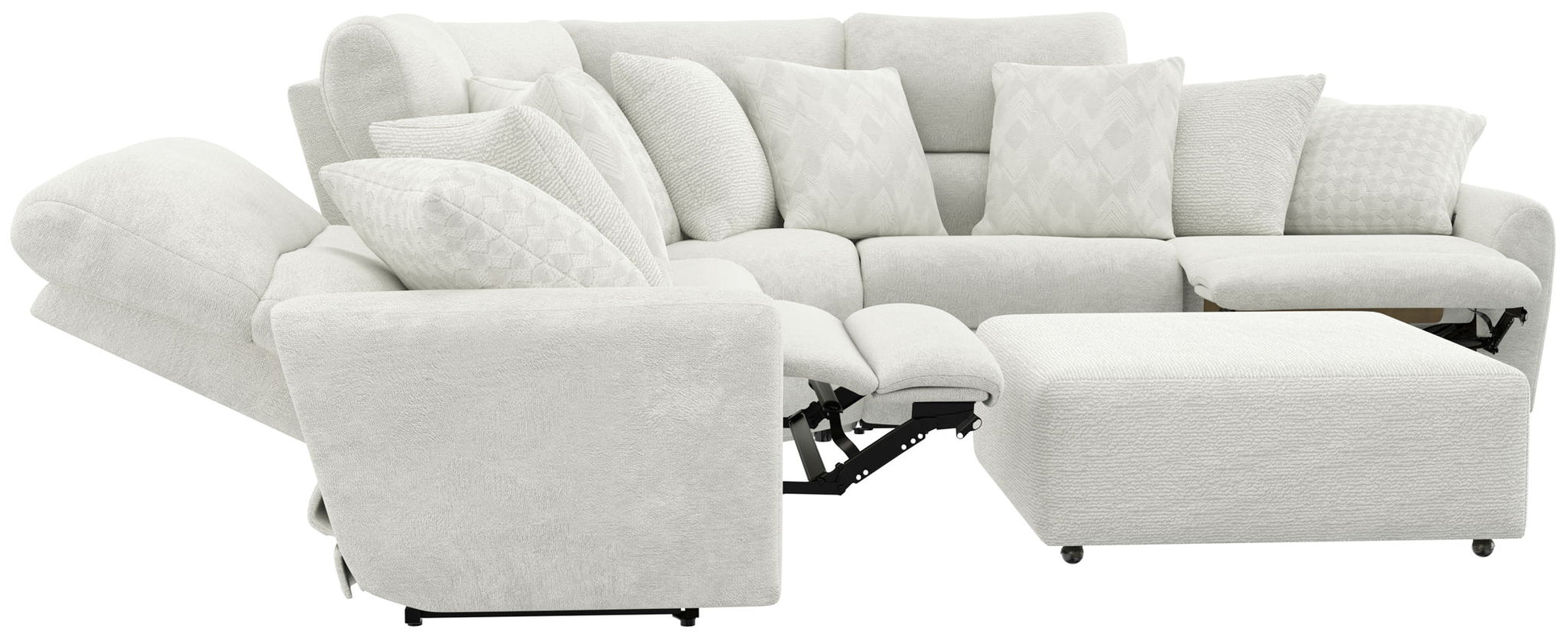 Majesty - Deep Seating Power Reclining Sectional - Hornell Furniture Outlet