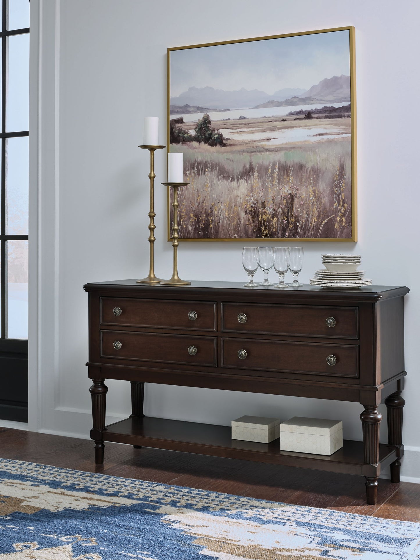 Lavinton - Brown - Dining Room Server - Hornell Furniture Outlet
