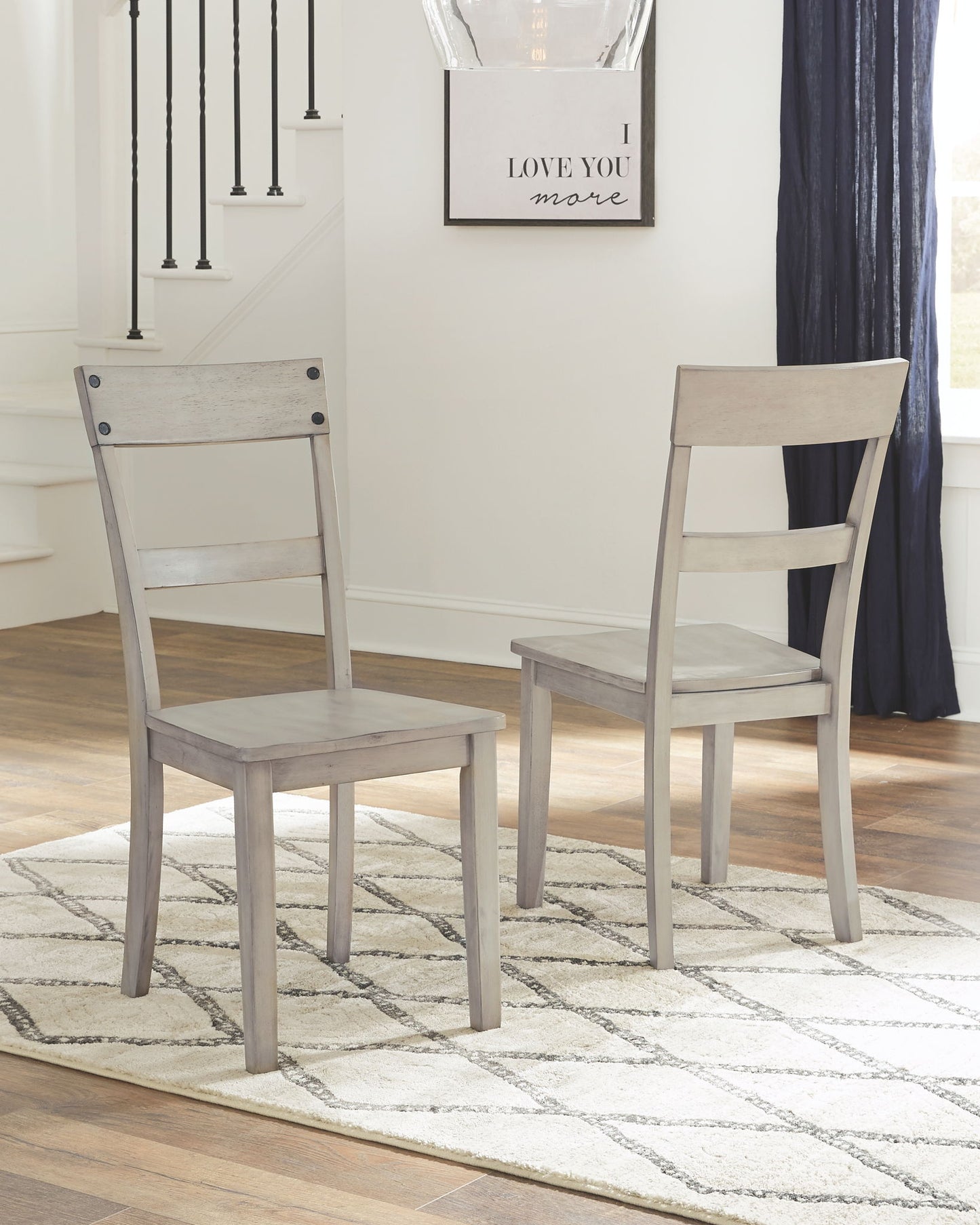 Loratti - Gray - Dining Room Side Chair (Set of 2) - Hornell Furniture Outlet