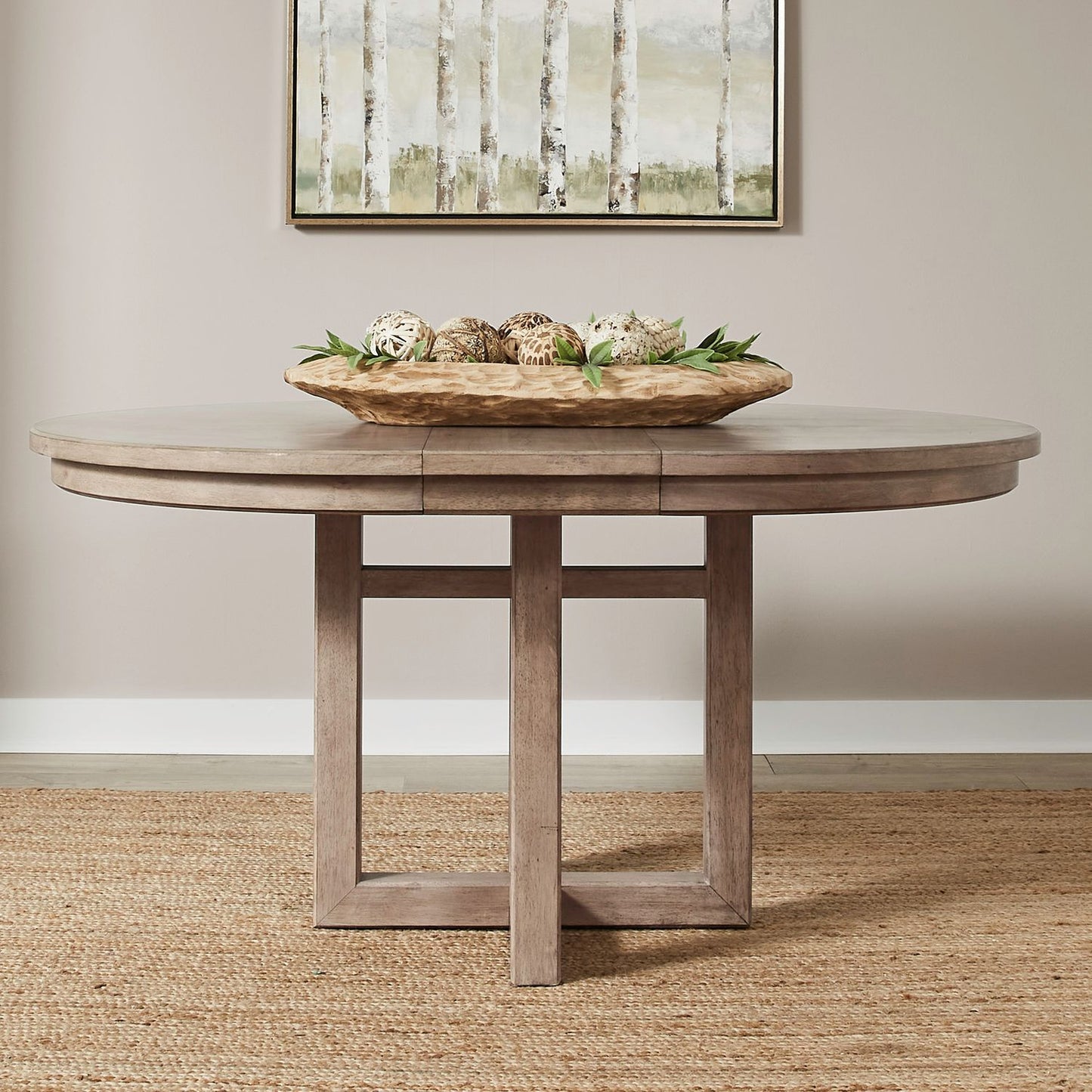 Proximity Place - Pedestal Table - Brown - Hornell Furniture Outlet