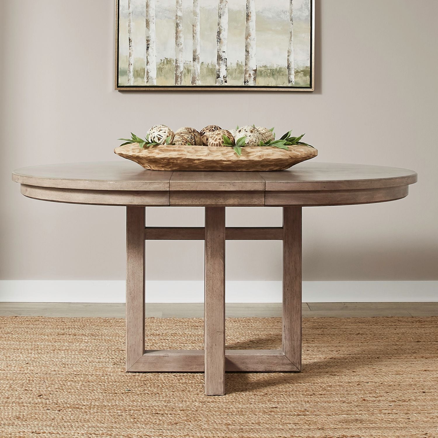 Proximity Place - Pedestal Table - Brown - Hornell Furniture Outlet
