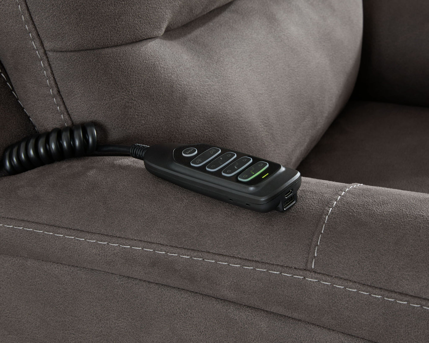Snowfield - Gunmetal - Power Lift Recliner - Hornell Furniture Outlet