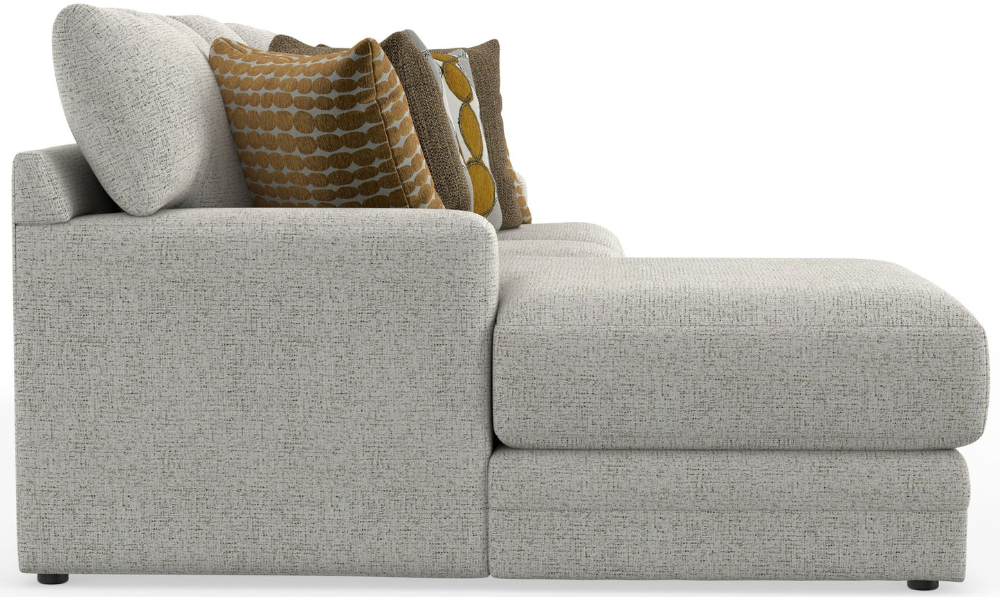 Tori - Sectional With Comfort Coil Seating And Accent Pillows Included - Hornell Furniture Outlet
