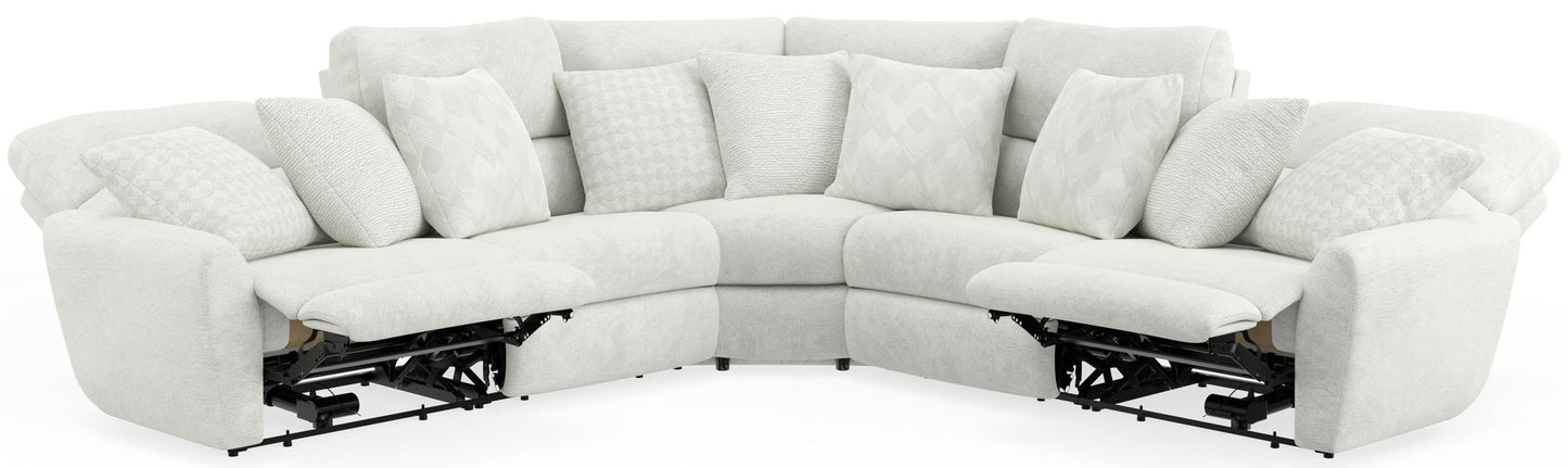 Majesty - Deep Seating Power Reclining Sectional - Hornell Furniture Outlet