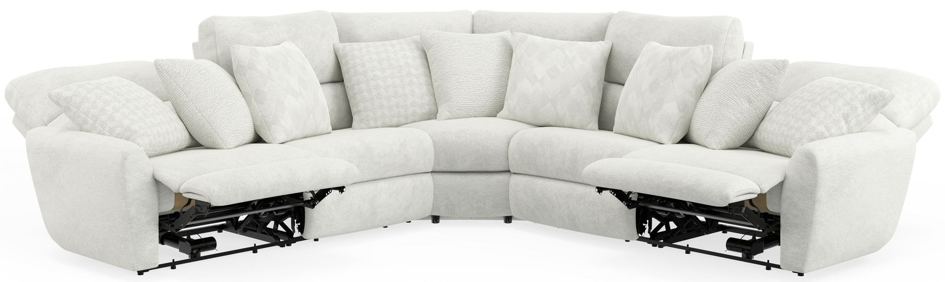Majesty - Deep Seating Power Reclining Sectional - Hornell Furniture Outlet