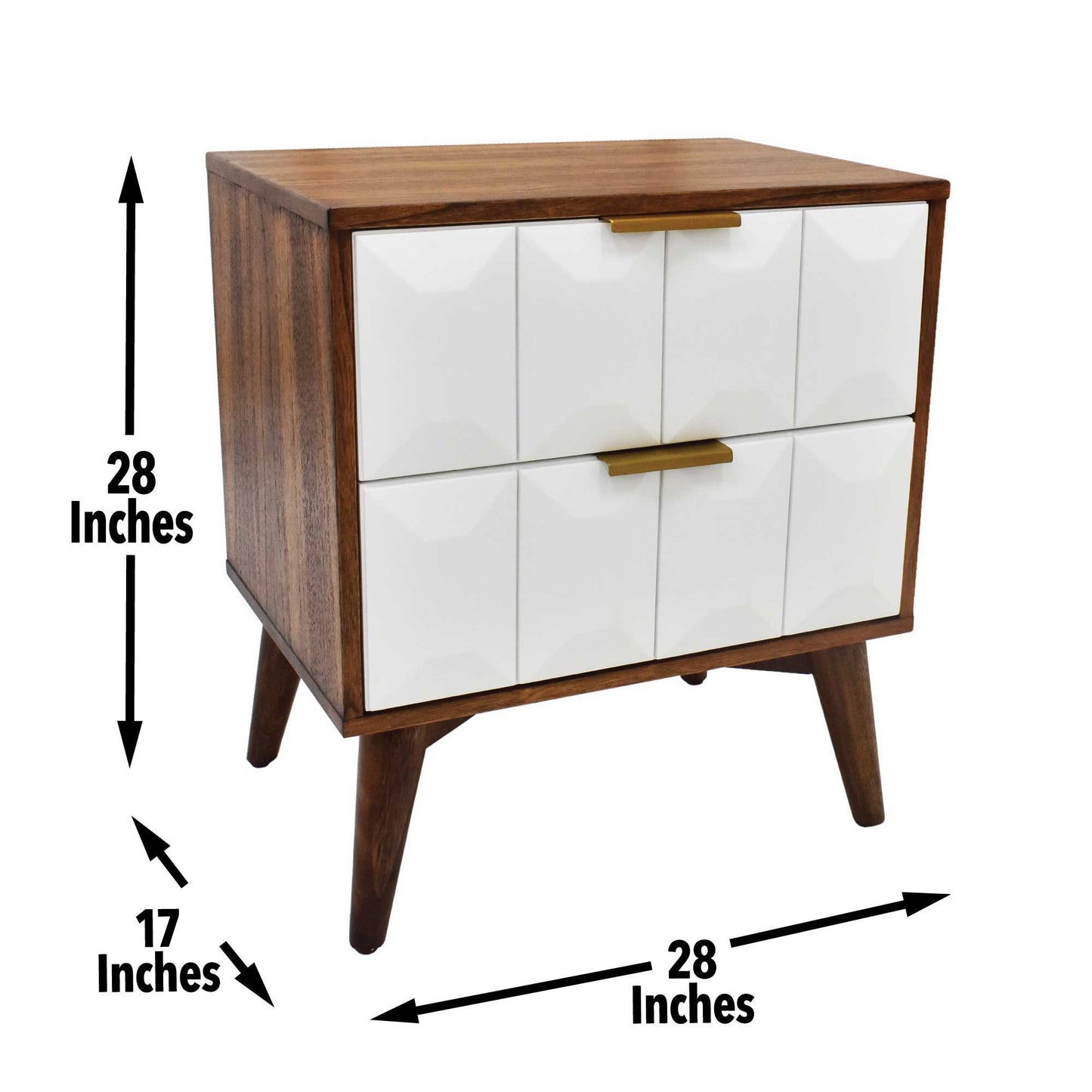 Ginny - Nightstand - Dark Brown - Hornell Furniture Outlet