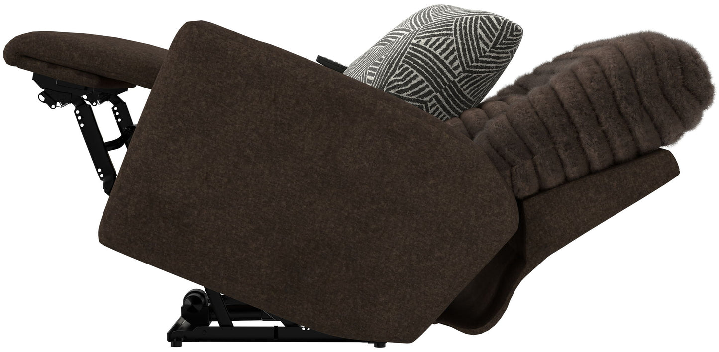 Zen - Power Recliner With CR3 Heat / Massage / Zero Gravity - Chocolate - Hornell Furniture Outlet