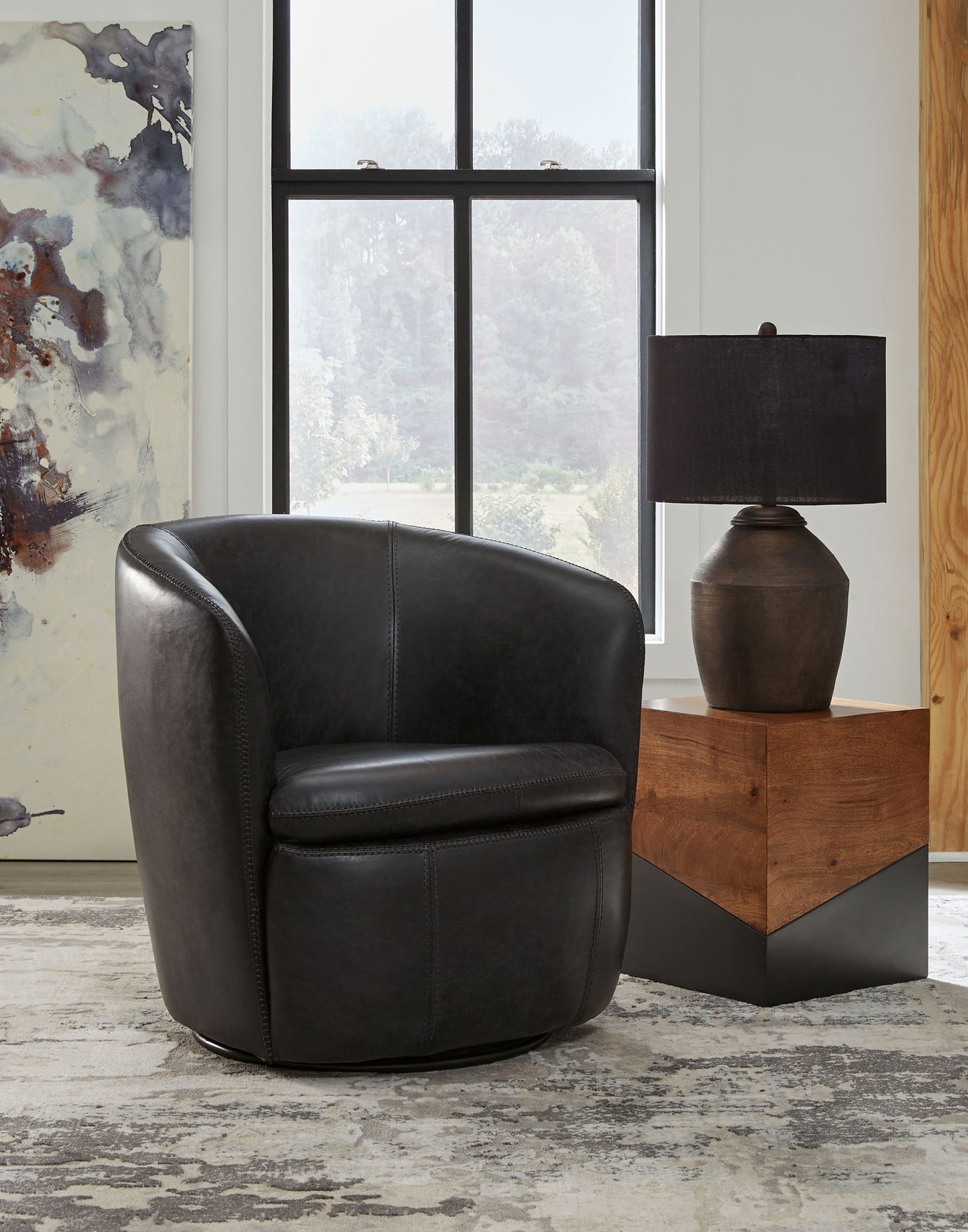 Kierreys - Swivel Chair - Hornell Furniture Outlet