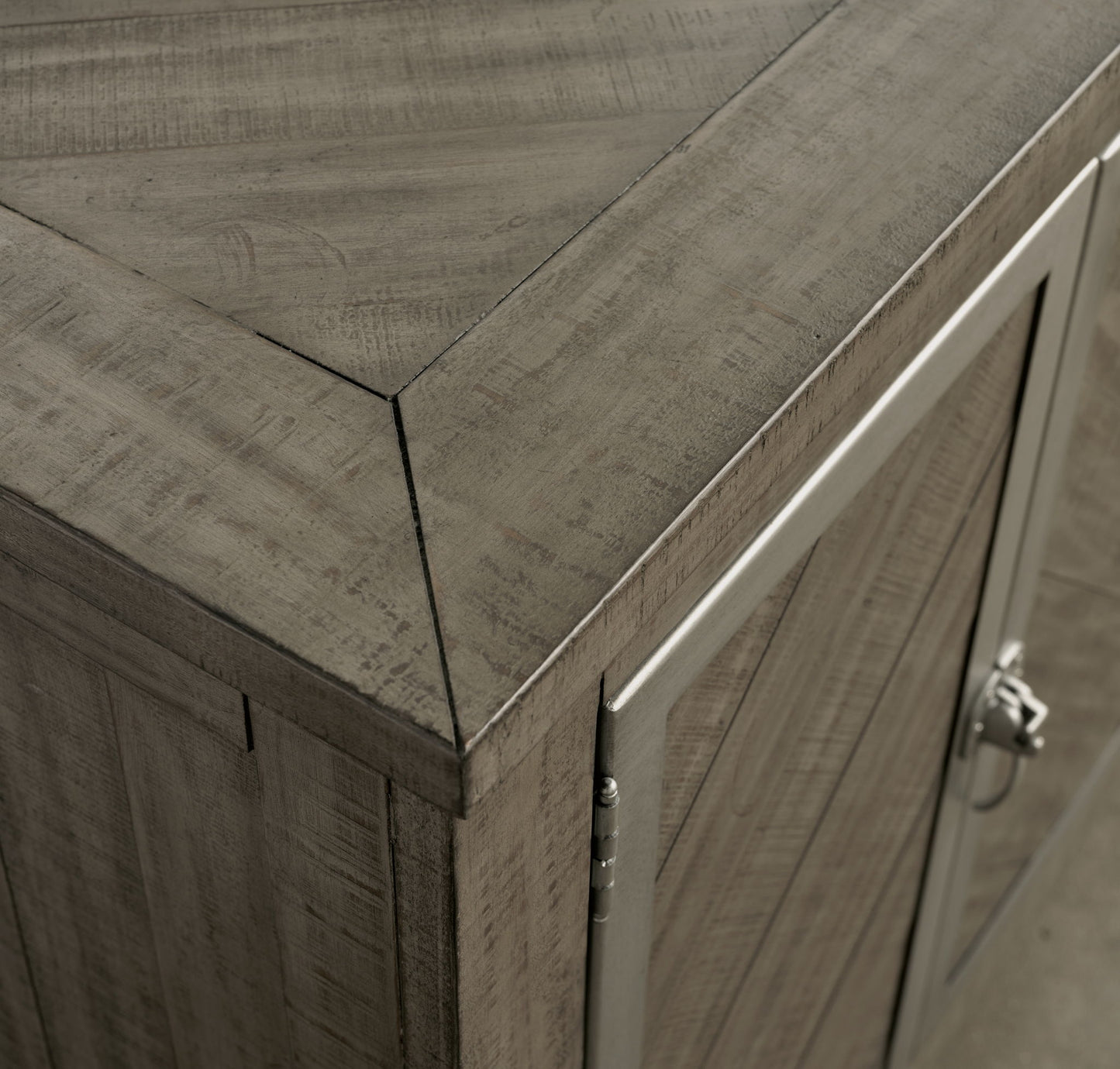 Krystanza - Weathered Gray - Dining Room Server - Hornell Furniture Outlet