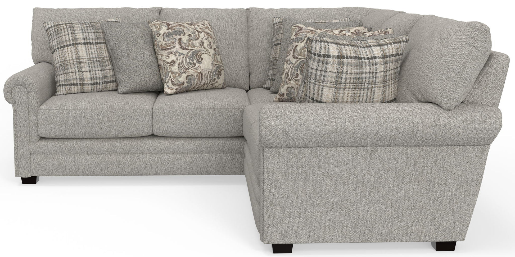 Livingston - Sectional With Comfort Coil Seating And Accent Pillows Included - Hornell Furniture Outlet