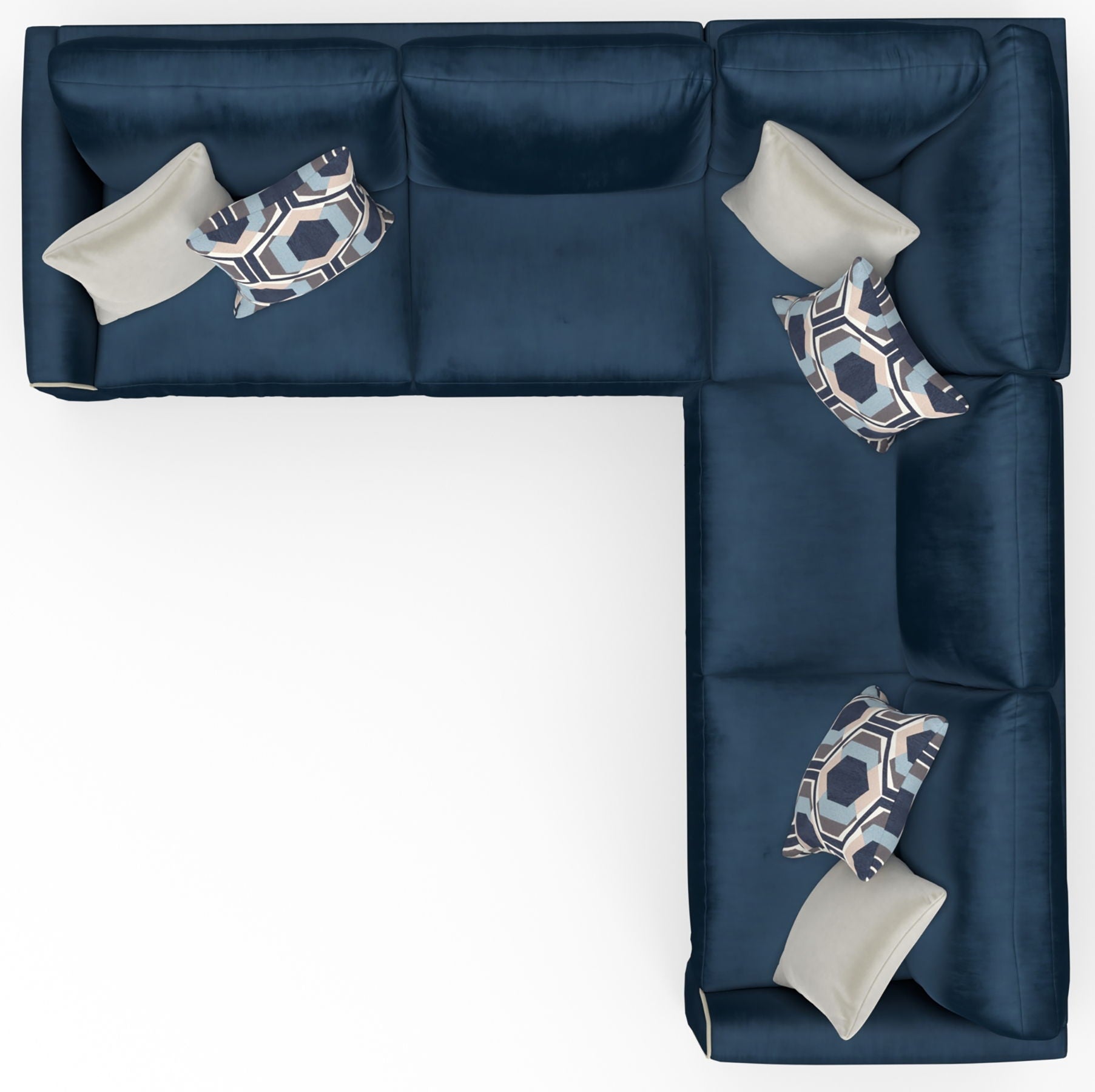 Jetson - Sectional With Comfort Coil Seat Cushions And Included Accent Pillows - Hornell Furniture Outlet