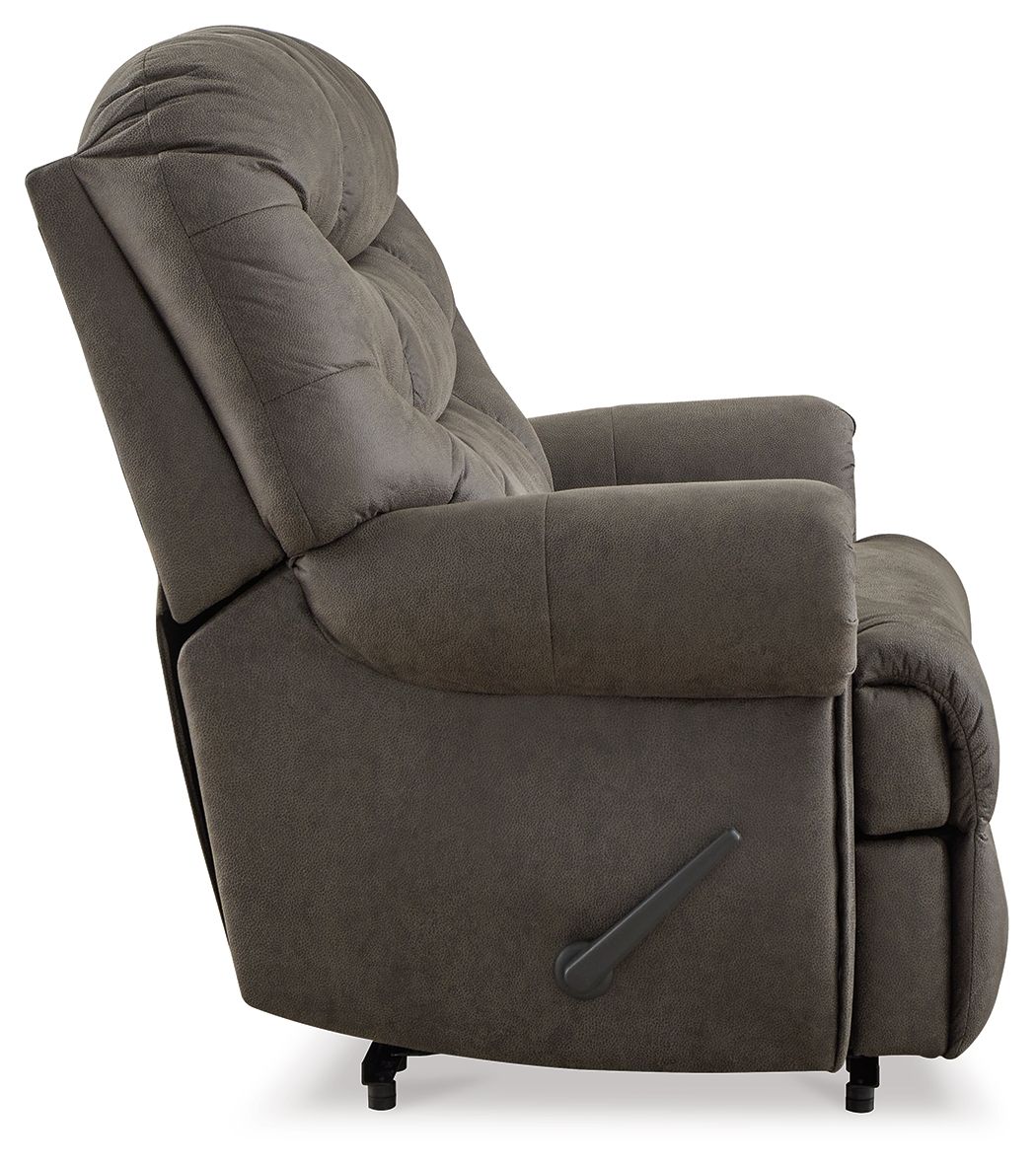 Camera Time - Gunmetal - Zero Wall Recliner - Hornell Furniture Outlet