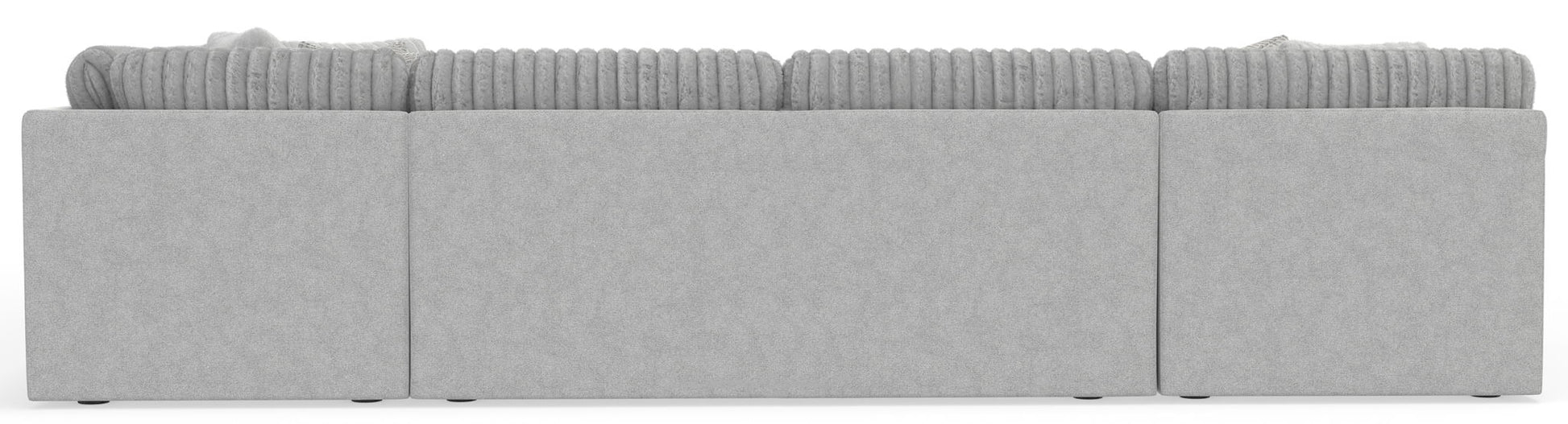 Logan - Upholstered Sectional With Comfort Coil Seating - 46" Cocktail Ottoman And Accent Pillows Included - Hornell Furniture Outlet