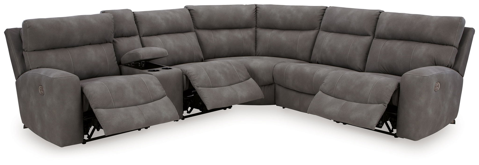 Next - gen Durapella - Power Reclinering Sectional Set - Hornell Furniture Outlet