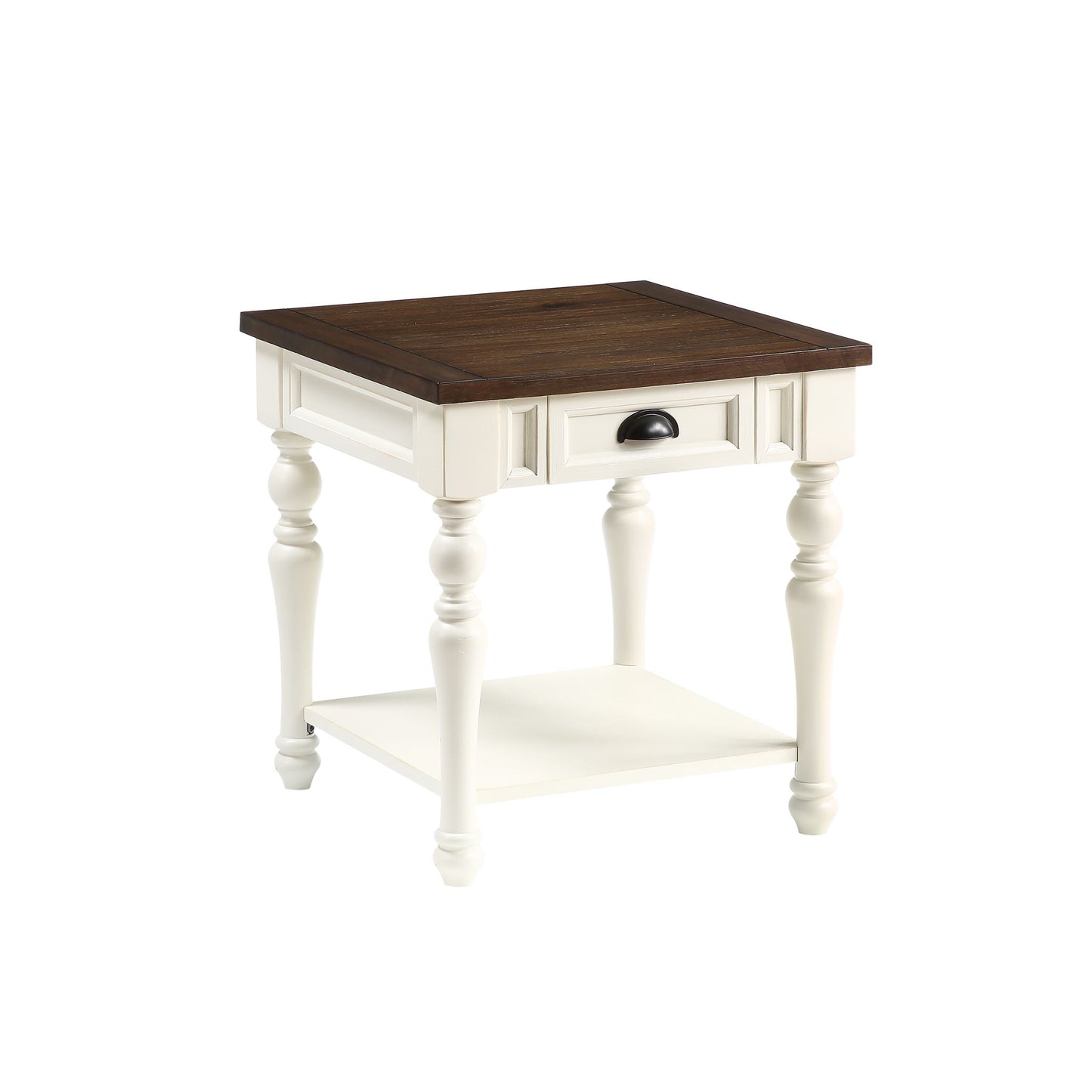 Joanna - End Table - White - Hornell Furniture Outlet