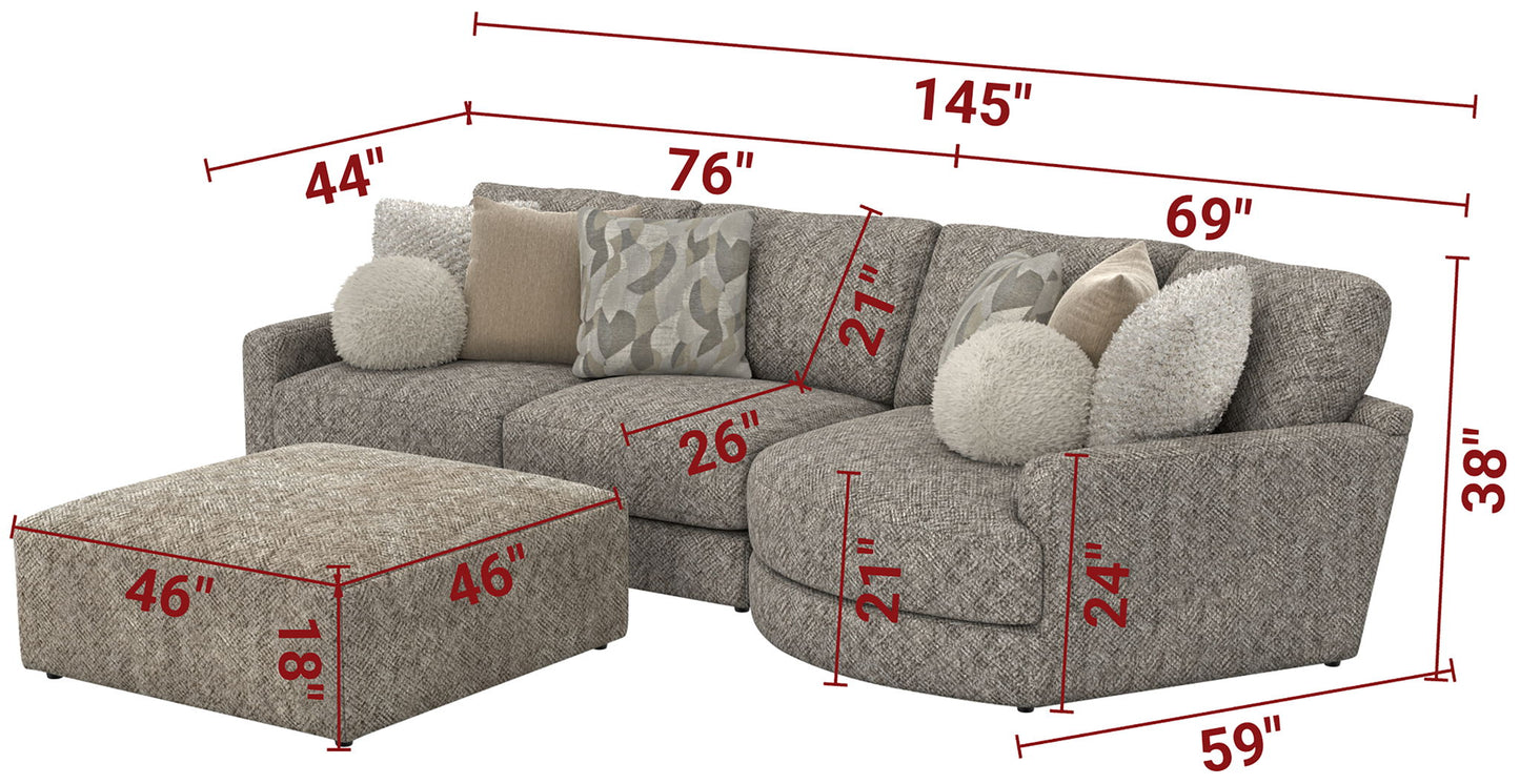 Turner - Sectional - Hornell Furniture Outlet