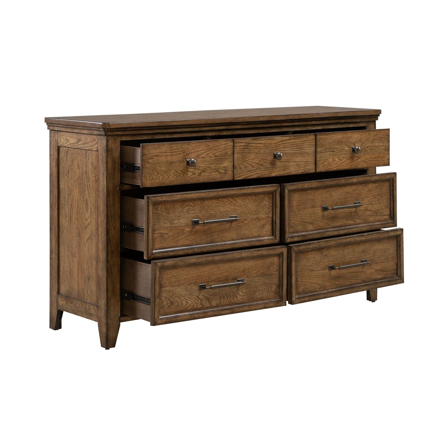 Carolina Park - 7 Drawer Dresser - Brown - Hornell Furniture Outlet