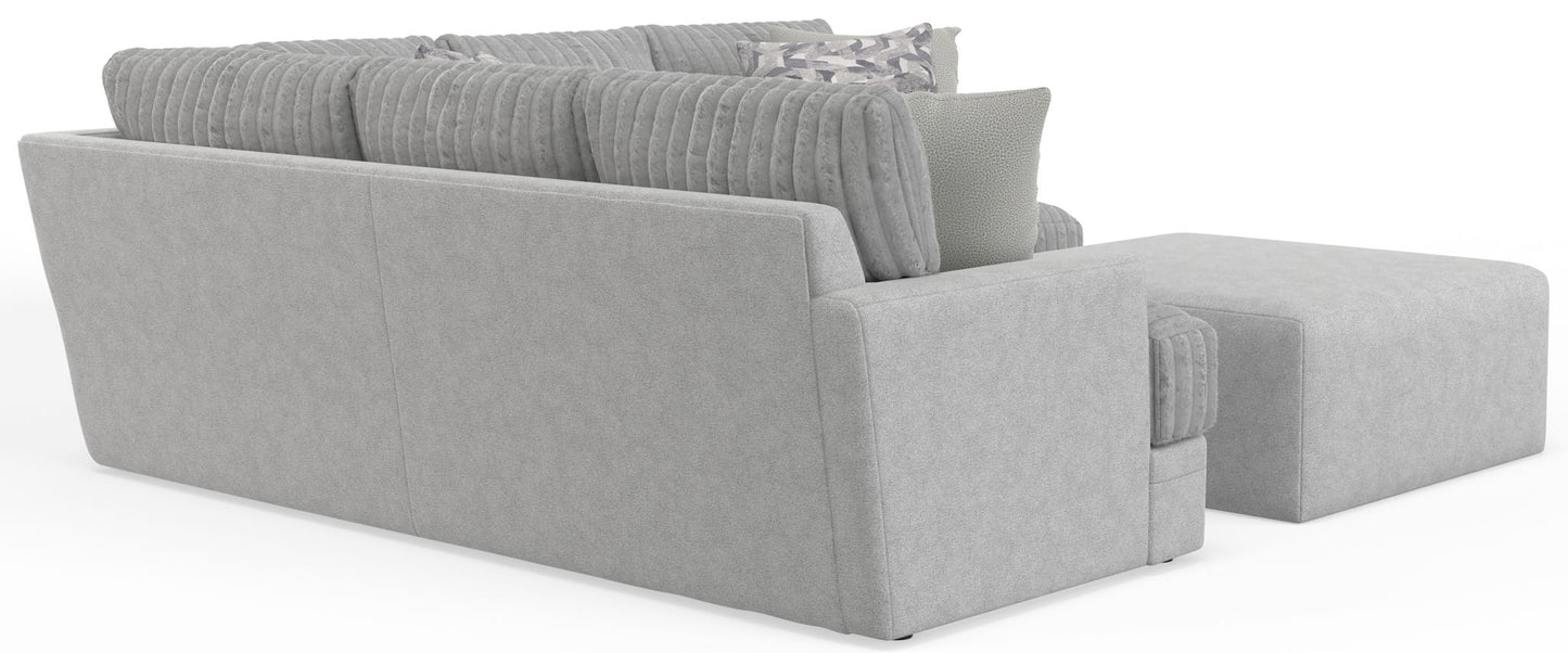 Titan - Sectional With Comfort Coil Seating, Cocktail Ottoman And Accent Pillows Included - Hornell Furniture Outlet
