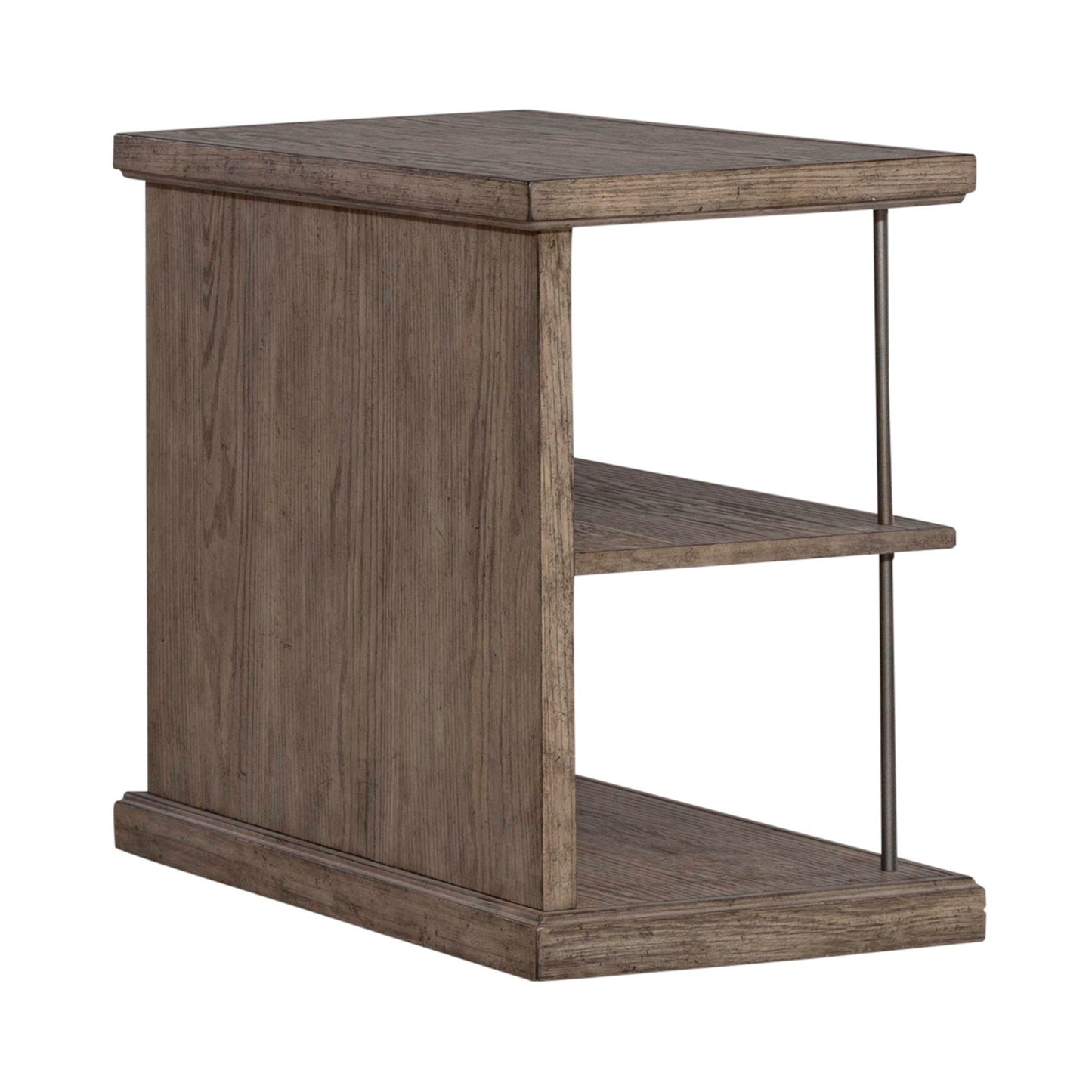 City Scape - Chair Side Table - Burnished Beige - Hornell Furniture Outlet