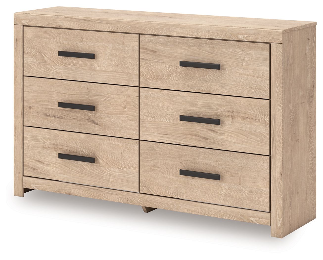 Sanginlane - Tan - Six Drawer Dresser - Hornell Furniture Outlet