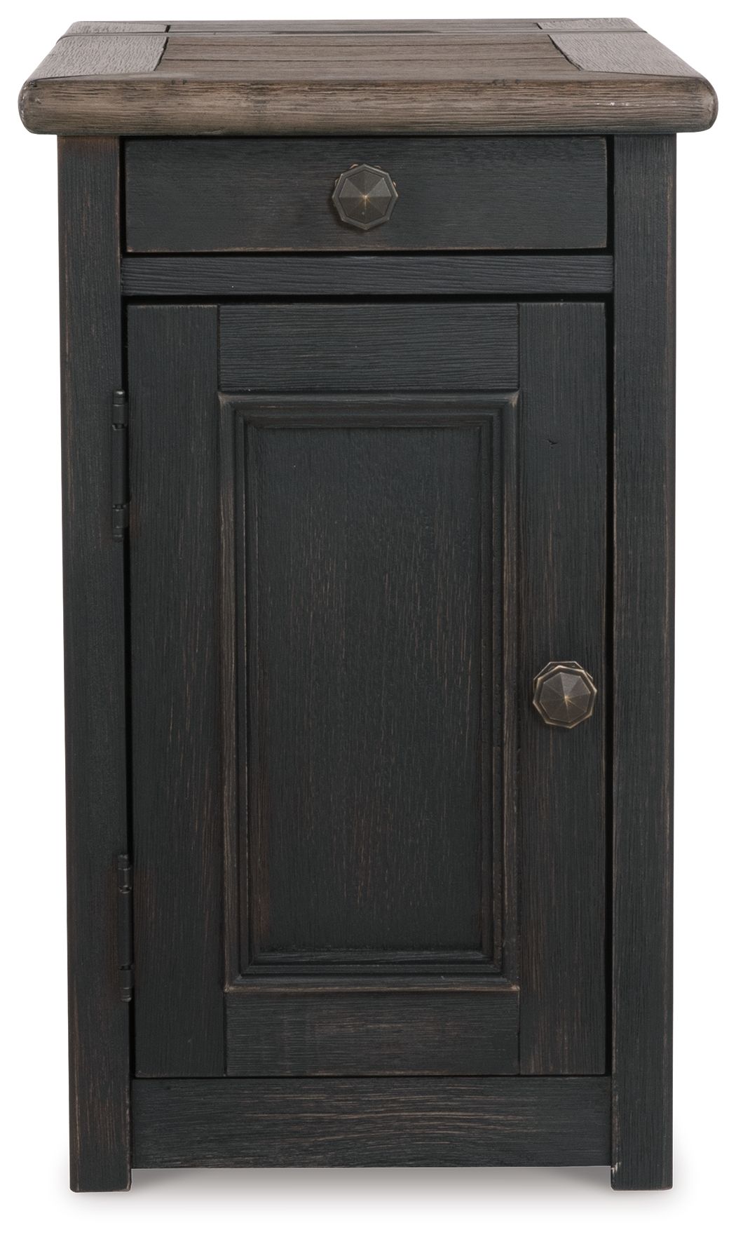 Tyler Creek - Grayish Brown / Black - Chair Side End Table - Hornell Furniture Outlet