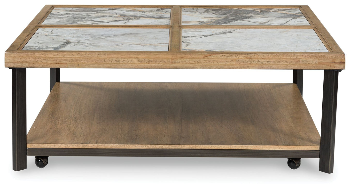 Montia - Multi - Square Cocktail Table - Hornell Furniture Outlet
