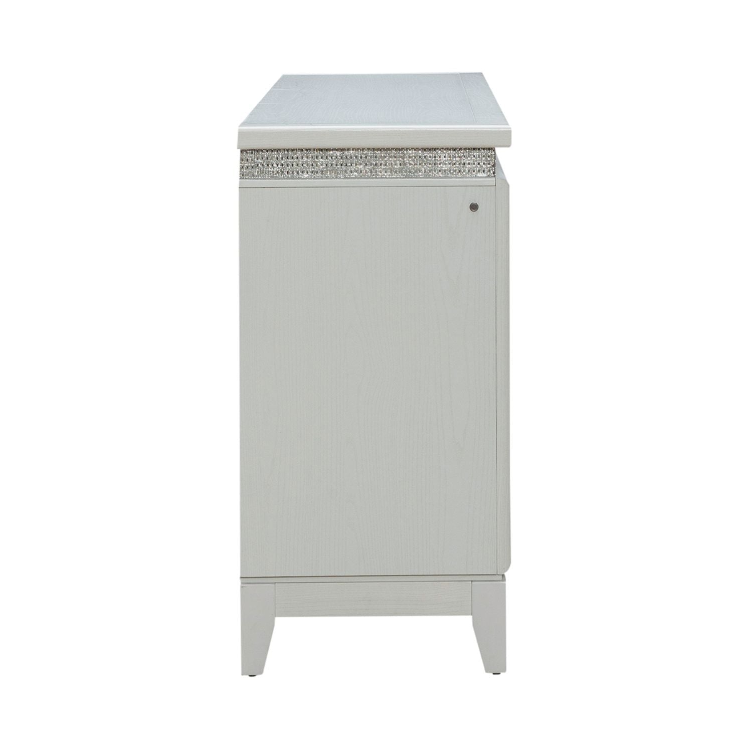 Reflections - 6 Drawer Dresser With Lights - White - Hornell Furniture Outlet