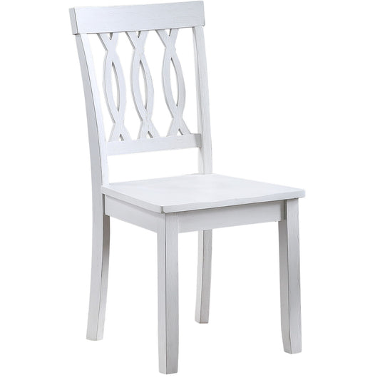 Naples - Side Chair (Set of 2) - White - Hornell Furniture Outlet