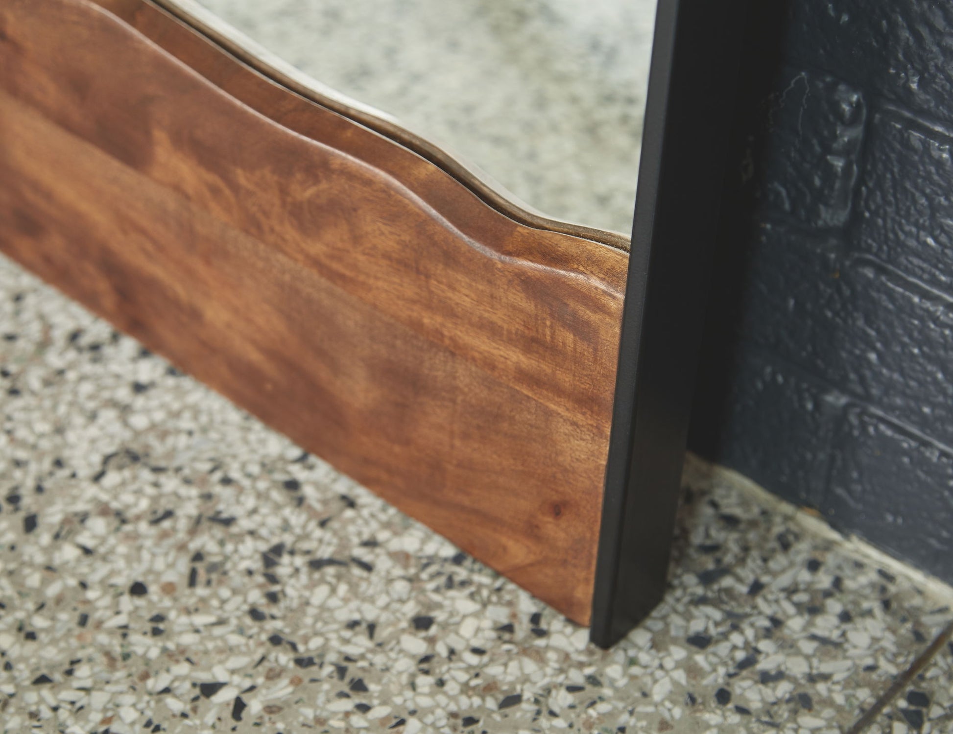 Panchali - Brown / Black - Floor Mirror - Hornell Furniture Outlet