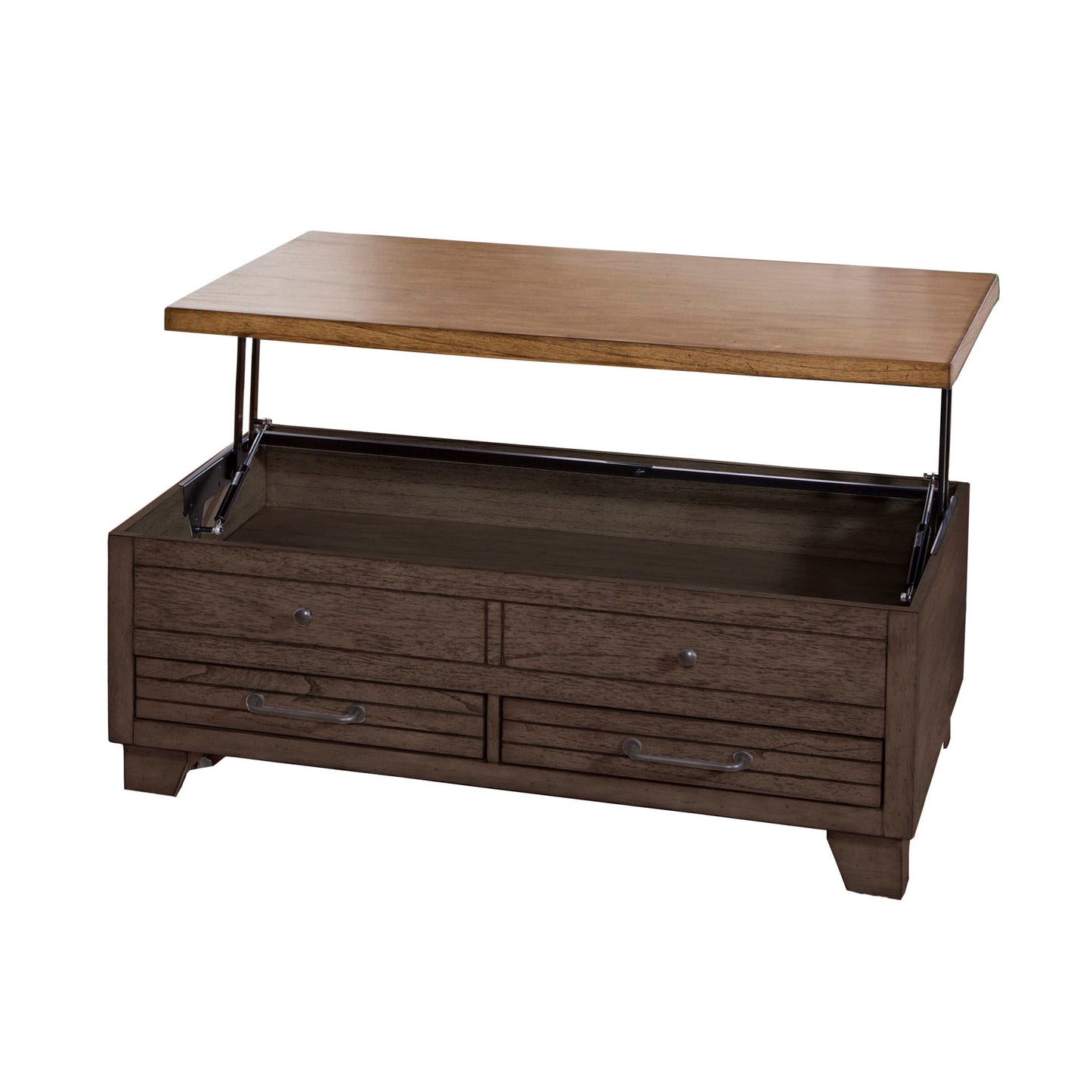 Bear Creek - 3 Piece Table Set - Brown - Hornell Furniture Outlet