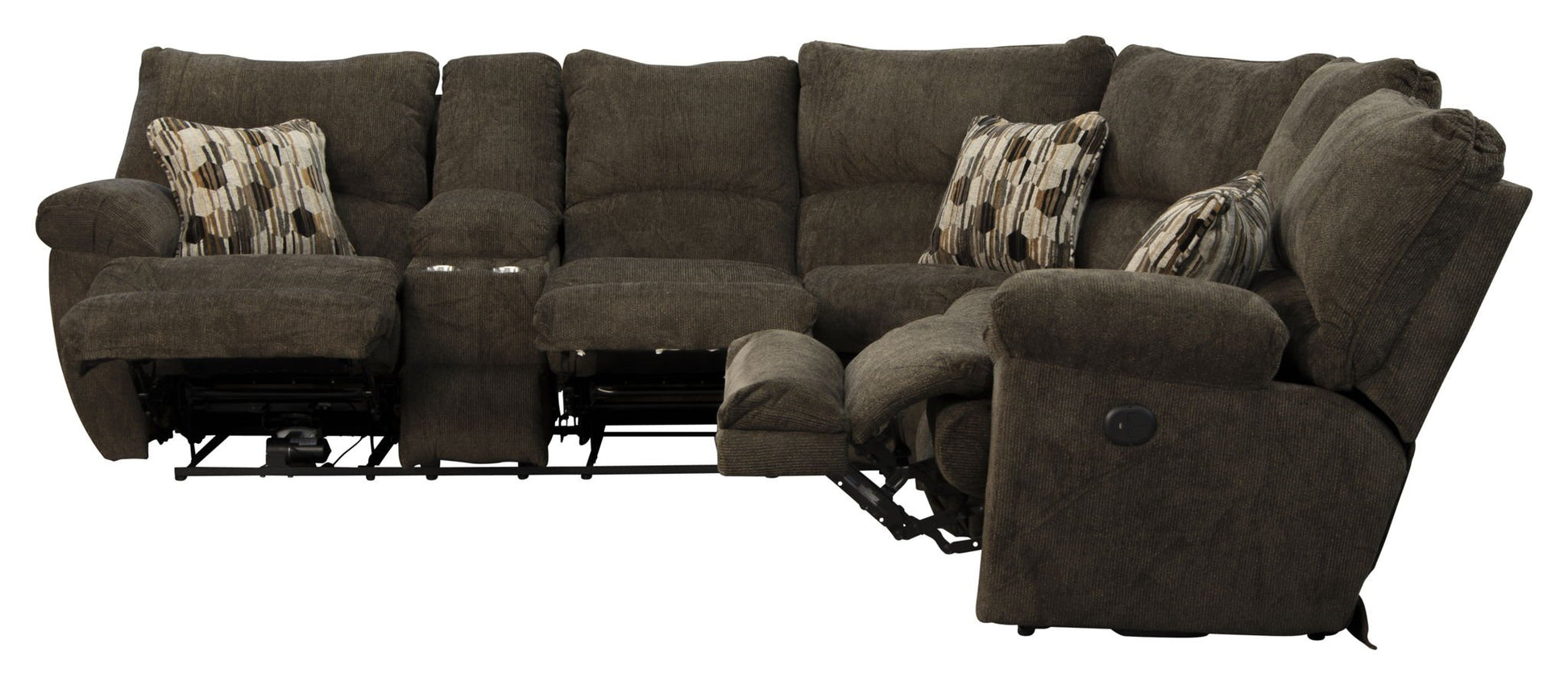 Elliott - Reclining Sectional - Hornell Furniture Outlet