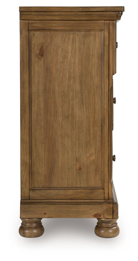 Feddinger - Medium Brown - Dresser - Hornell Furniture Outlet