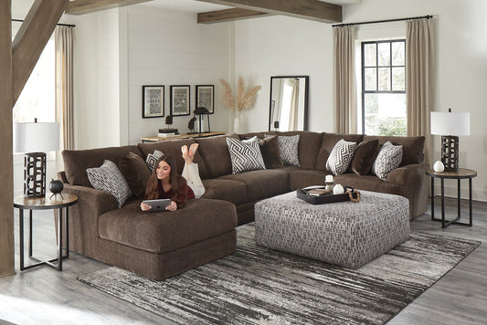 Galaxy - Sectional And Cocktail Ottoman - Hornell Furniture Outlet