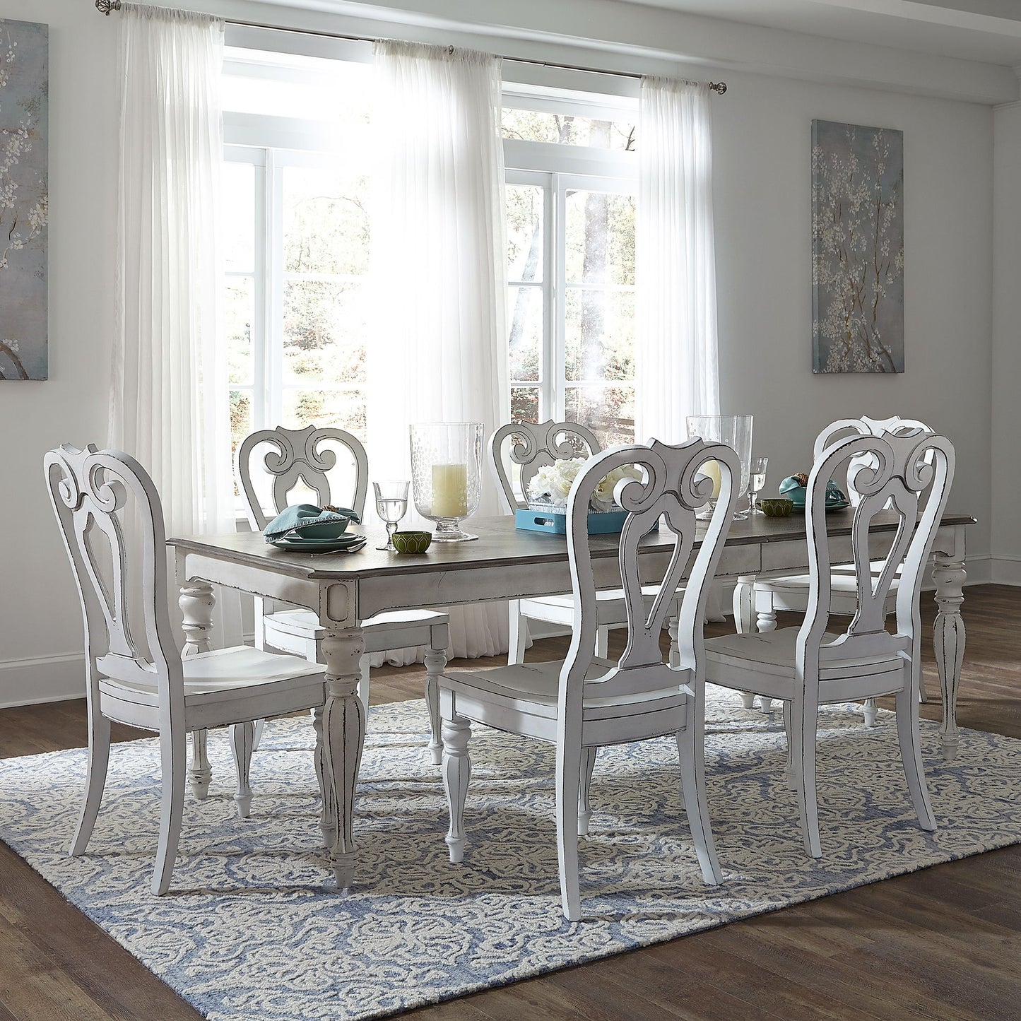Magnolia Manor - Rectangular Table Set - Hornell Furniture Outlet