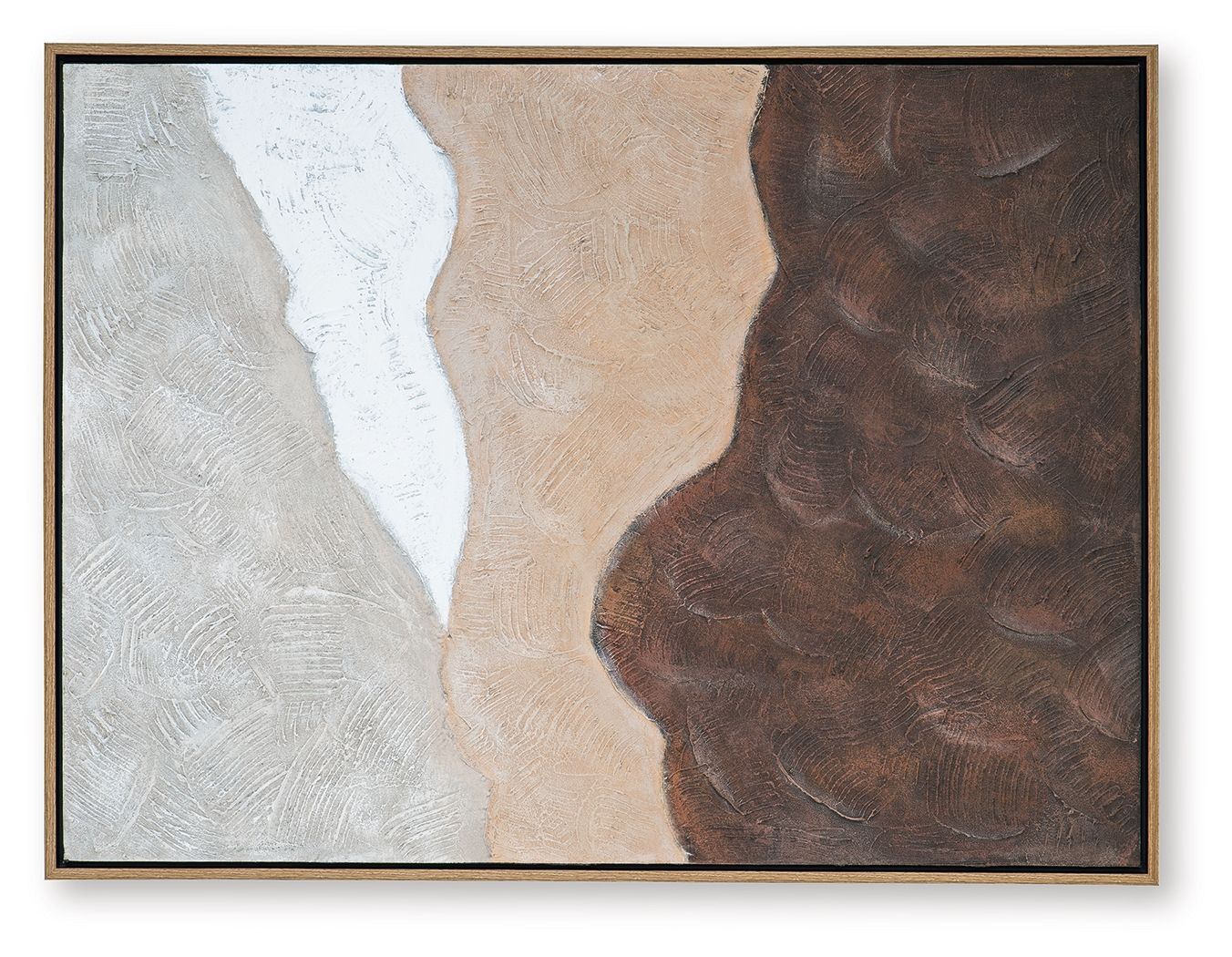 Fanthorne - Tan / Brown / White - Wall Art - Hornell Furniture Outlet