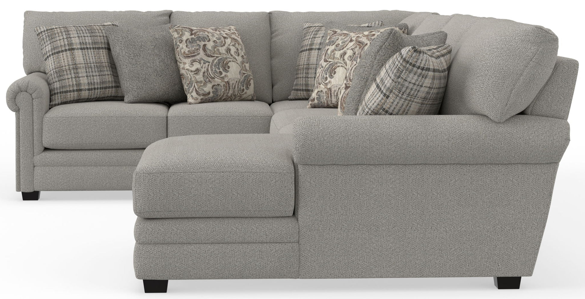 Livingston - Sectional With Comfort Coil Seating And Accent Pillows Included - Hornell Furniture Outlet