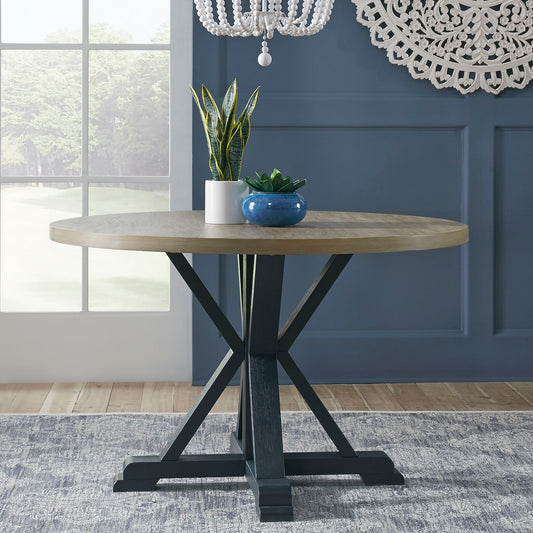 Lakeshore - Single Pedestal Table - Hornell Furniture Outlet