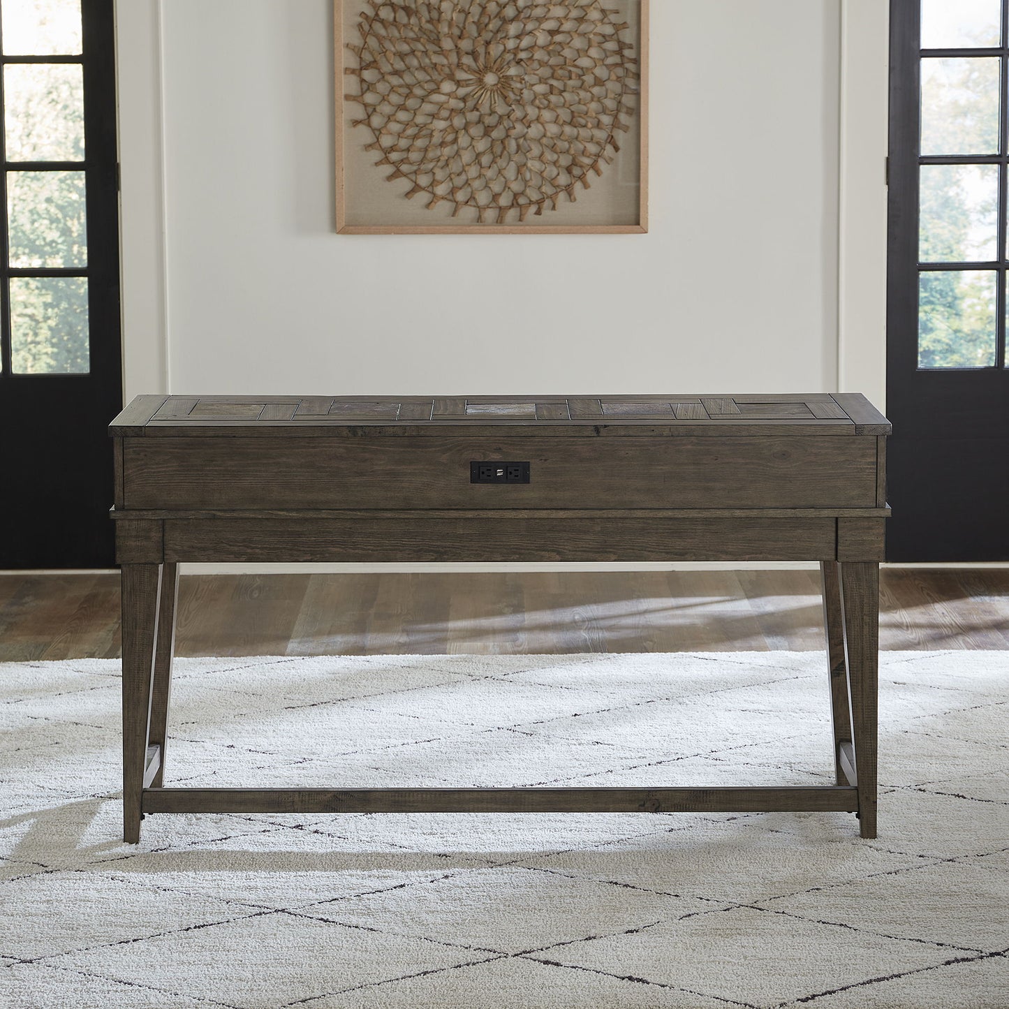 Arrowcreek - Console Bar Table - Dark Brown - Hornell Furniture Outlet