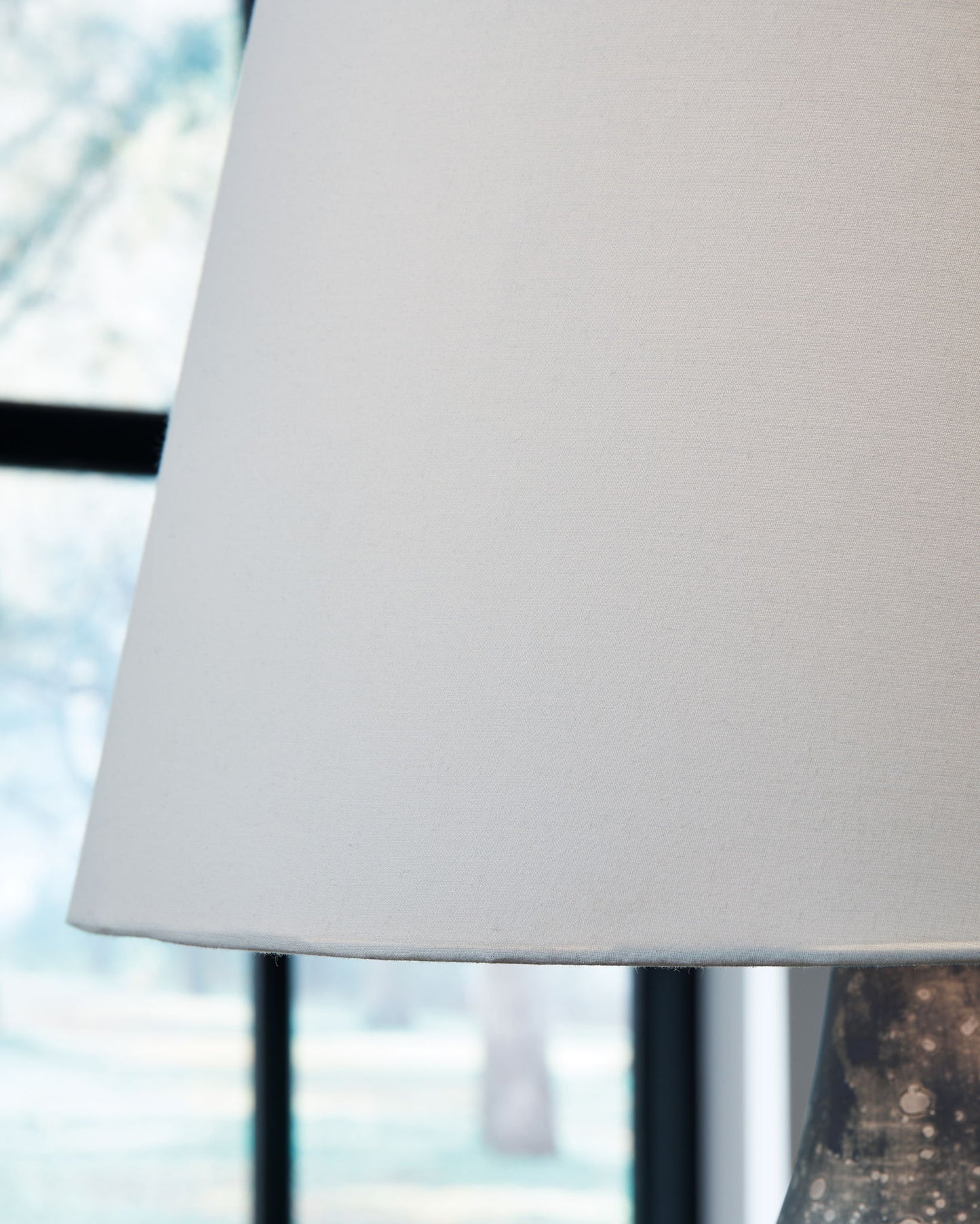 Bluacy - Antique Gray - Glass Table Lamp - Hornell Furniture Outlet