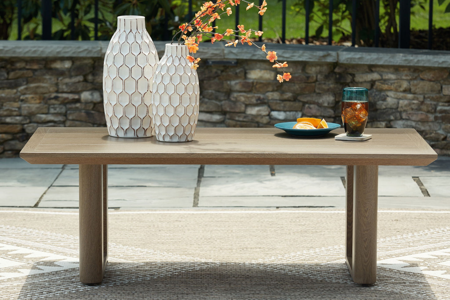 Serene Bay - Dark Brown - Rectangular Cocktail Table - Hornell Furniture Outlet