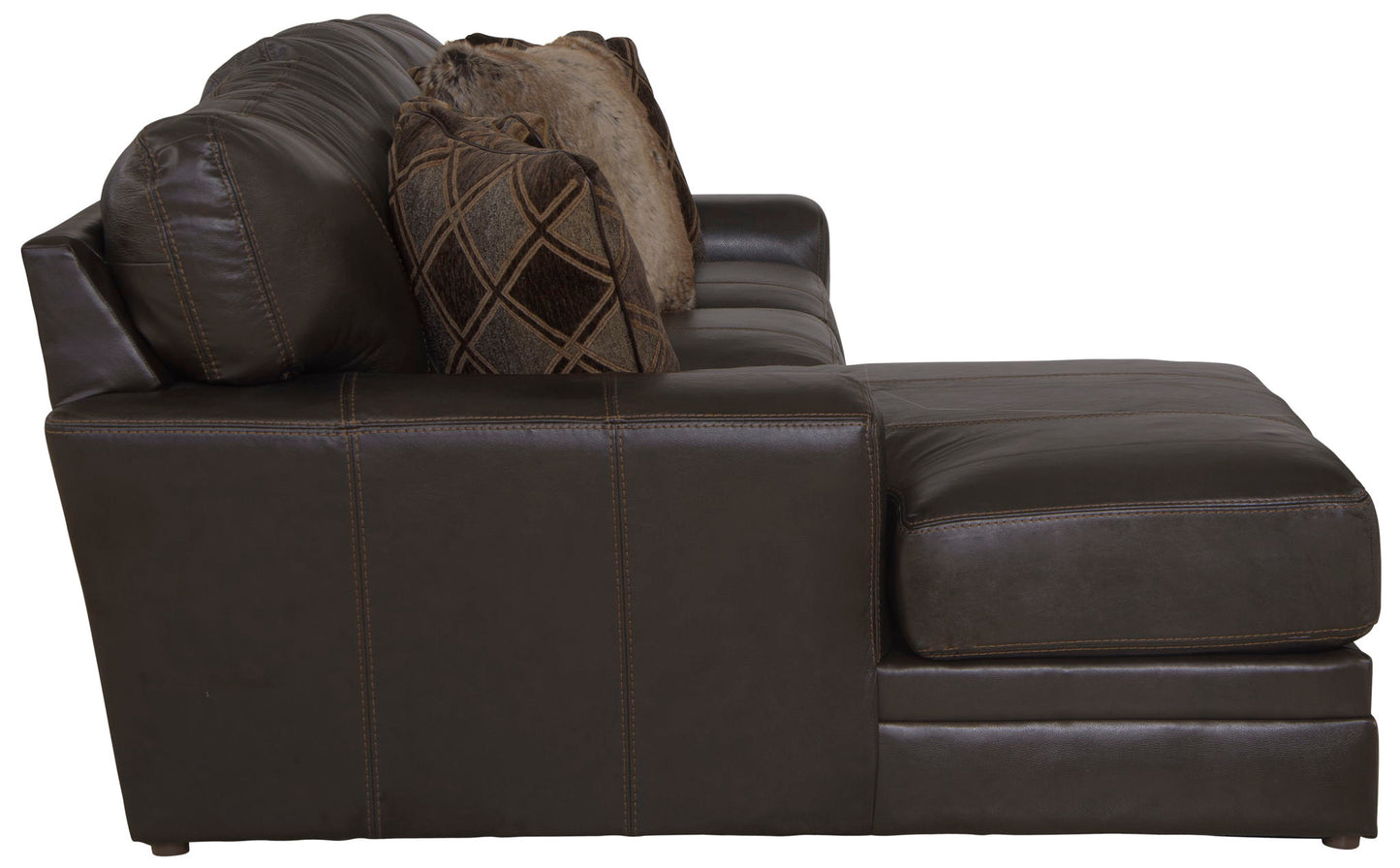 Denali - Italian Leather Match Sectional - Hornell Furniture Outlet