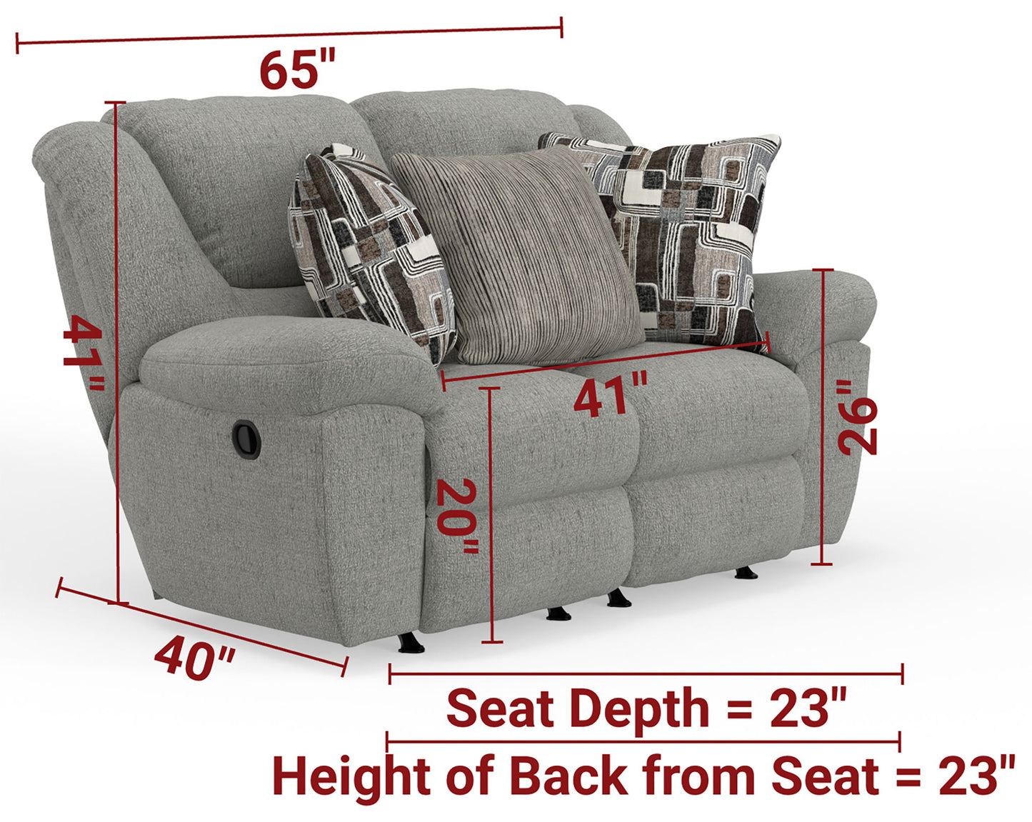 Trifecta - Reclining Loveseat - Hornell Furniture Outlet