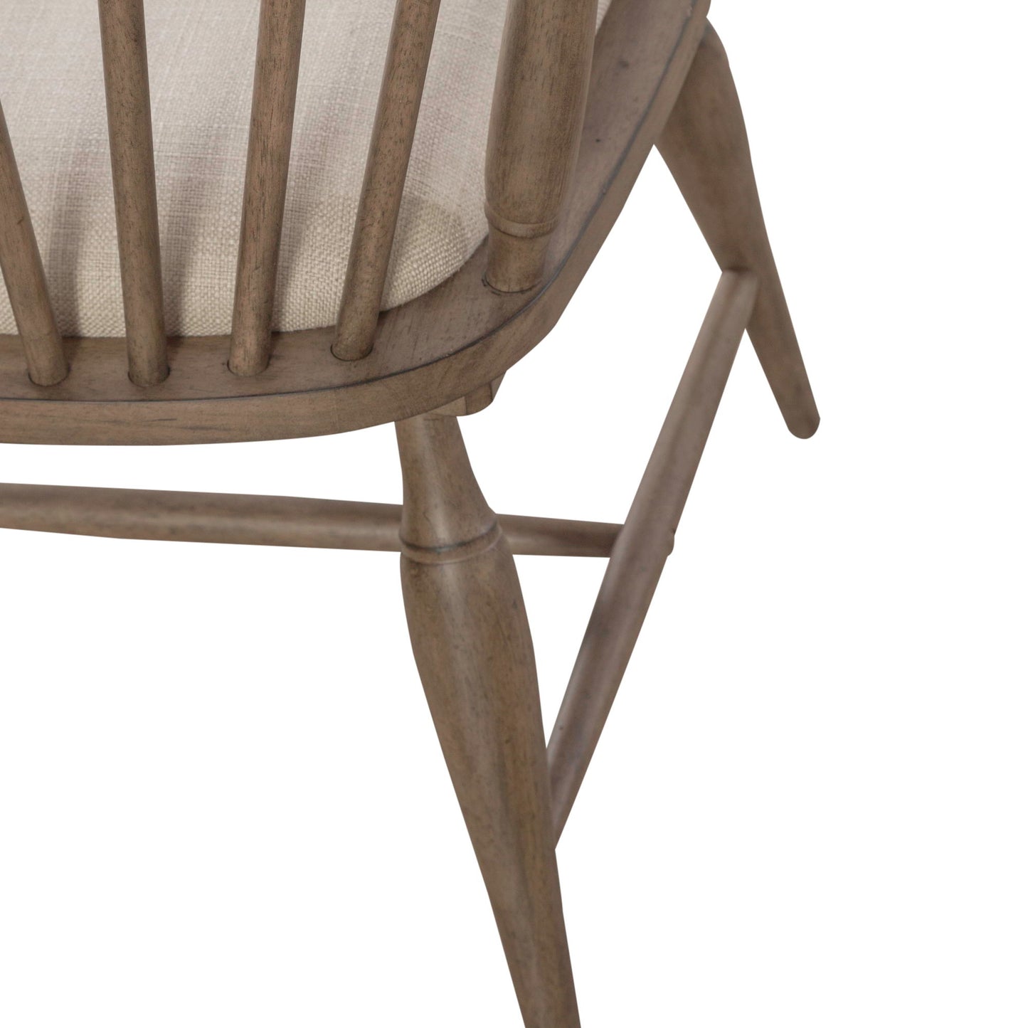 Americana Farmhouse - Upholstered Seat Windsor Chair (RTA) - Light Brown - Hornell Furniture Outlet