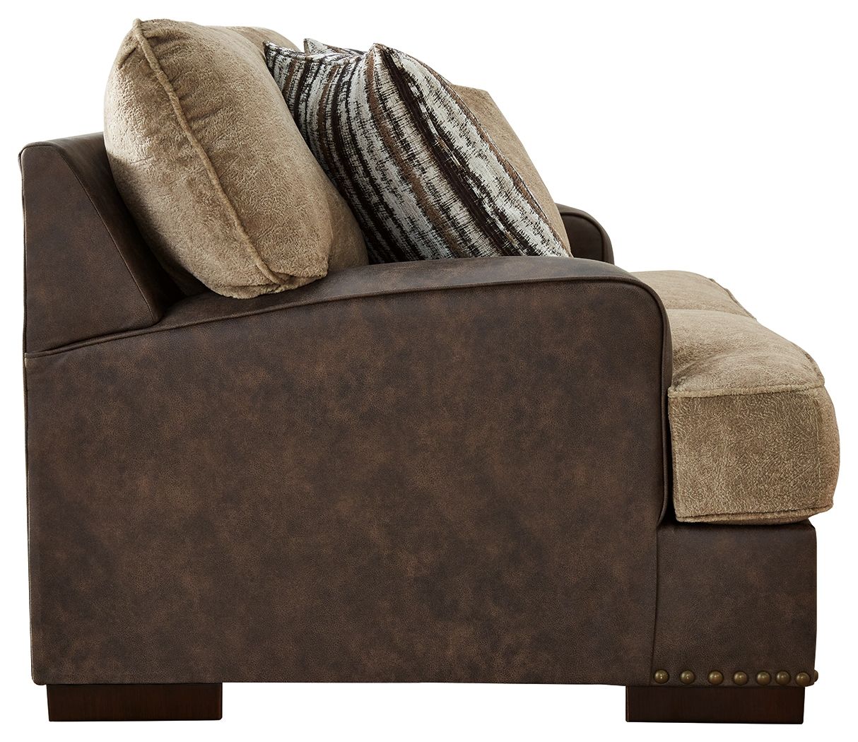 Alesbury - Chocolate - Loveseat - Hornell Furniture Outlet