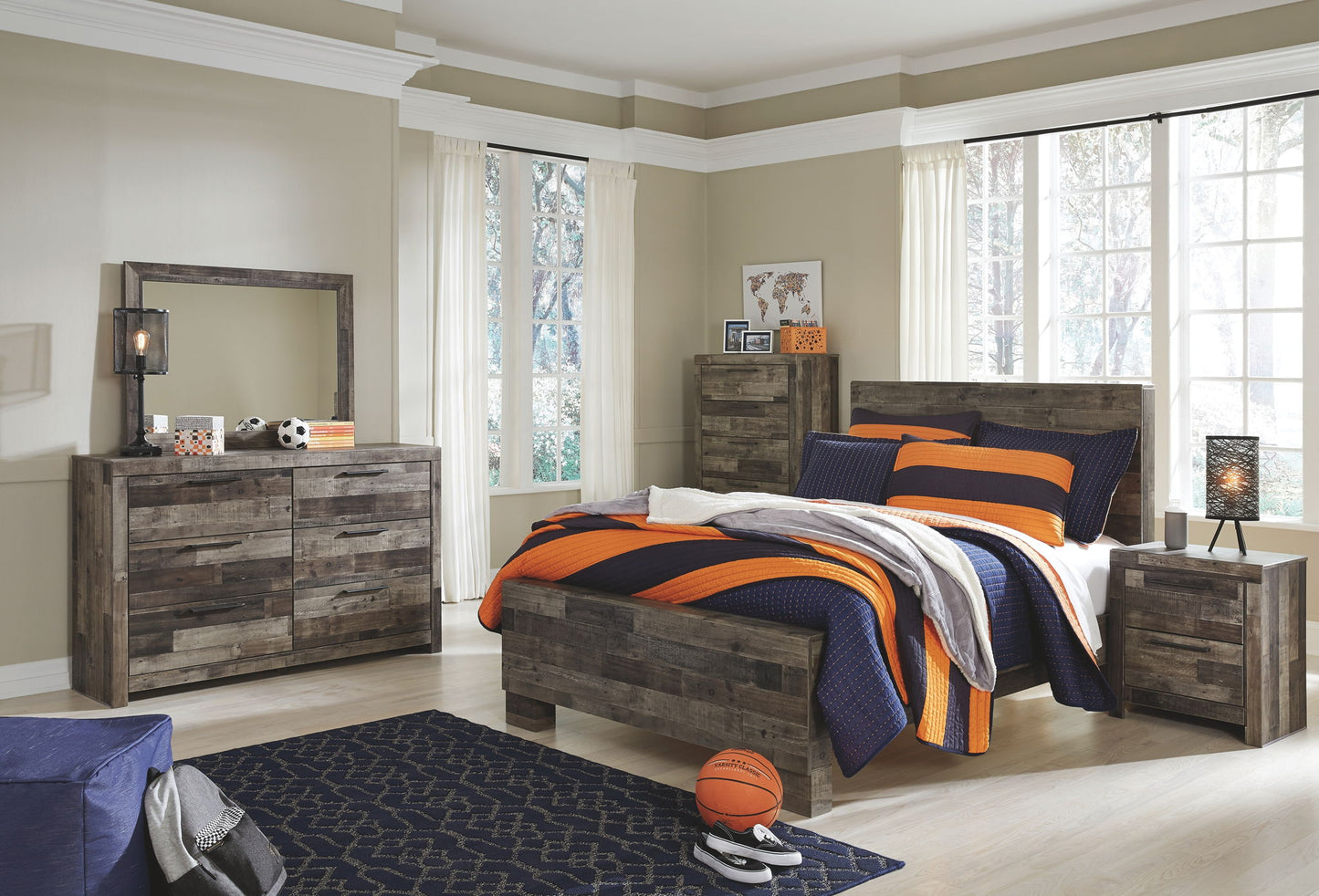 Derekson - Youth Panel Bedroom Set - Hornell Furniture Outlet