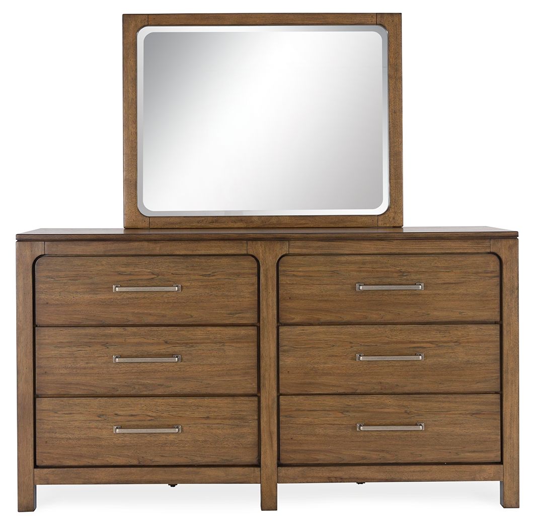 Cabalynn - Light Brown - Dresser And Mirror - Hornell Furniture Outlet