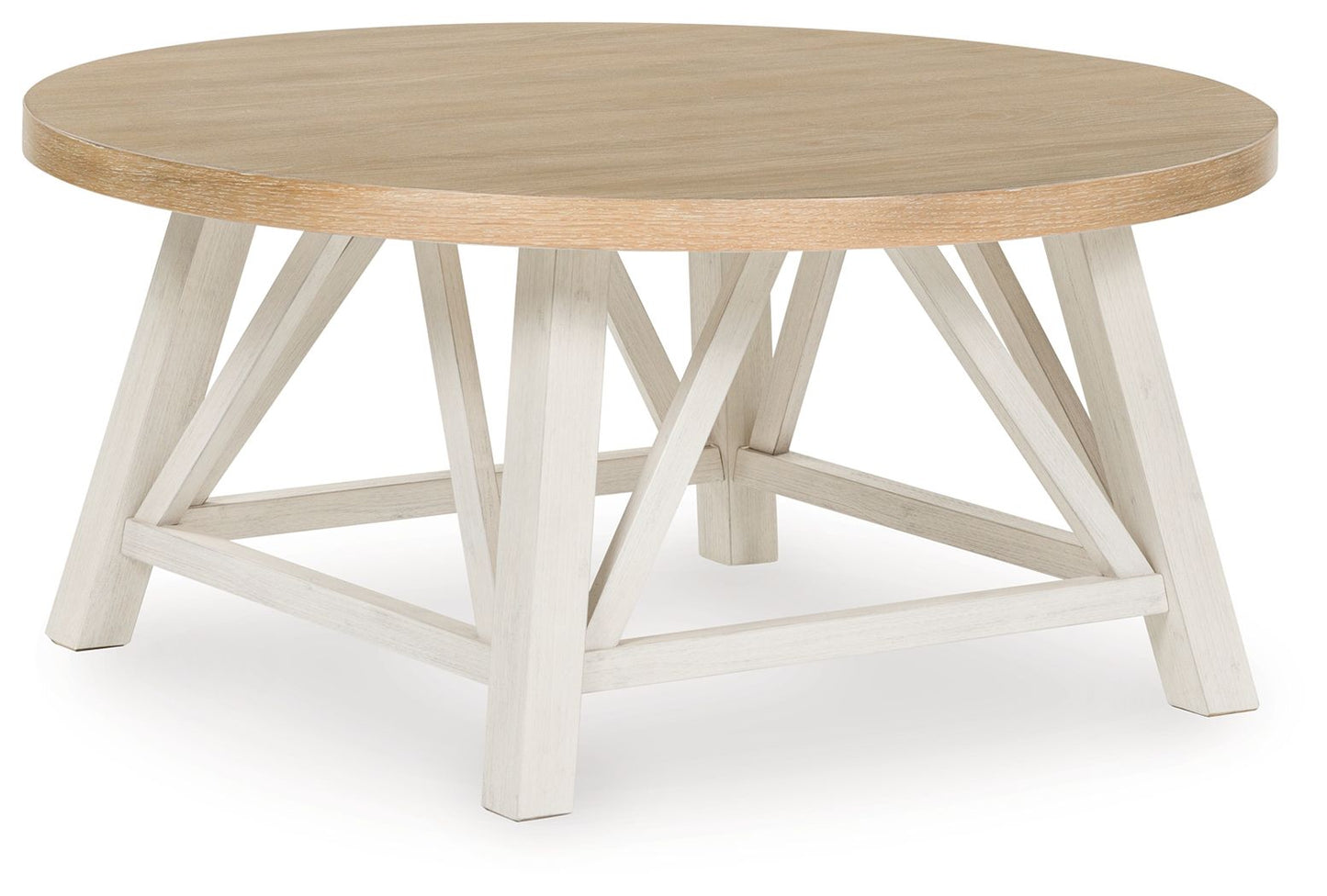 Fawndell - Antique White / Brown - Occasional Table Set (Set of 3) - Hornell Furniture Outlet