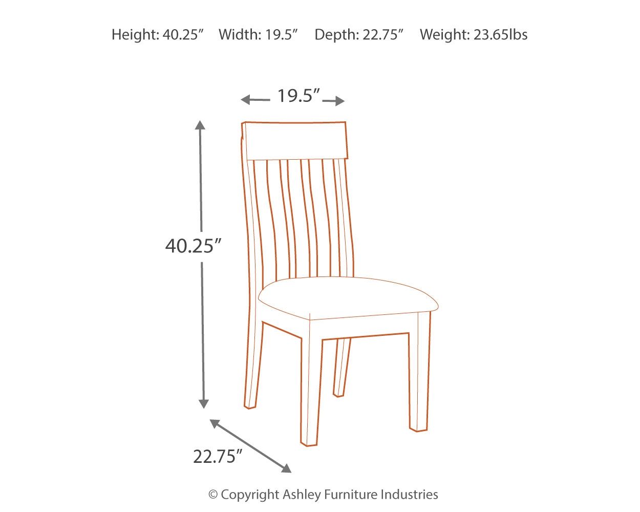 Ralene - Medium Brown - Dining UPH Side Chair (Set of 2) - Hornell Furniture Outlet