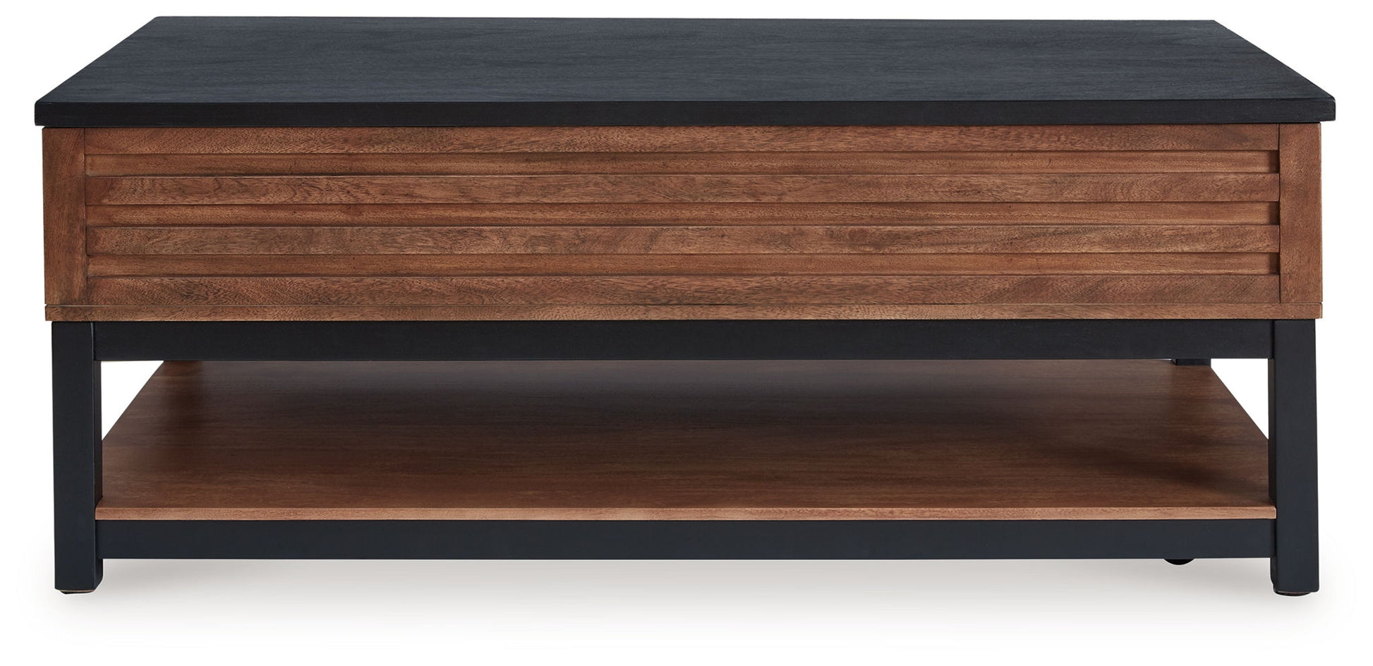 Kallari - Warm Brown / Black - Lift Top Cocktail Table - Hornell Furniture Outlet